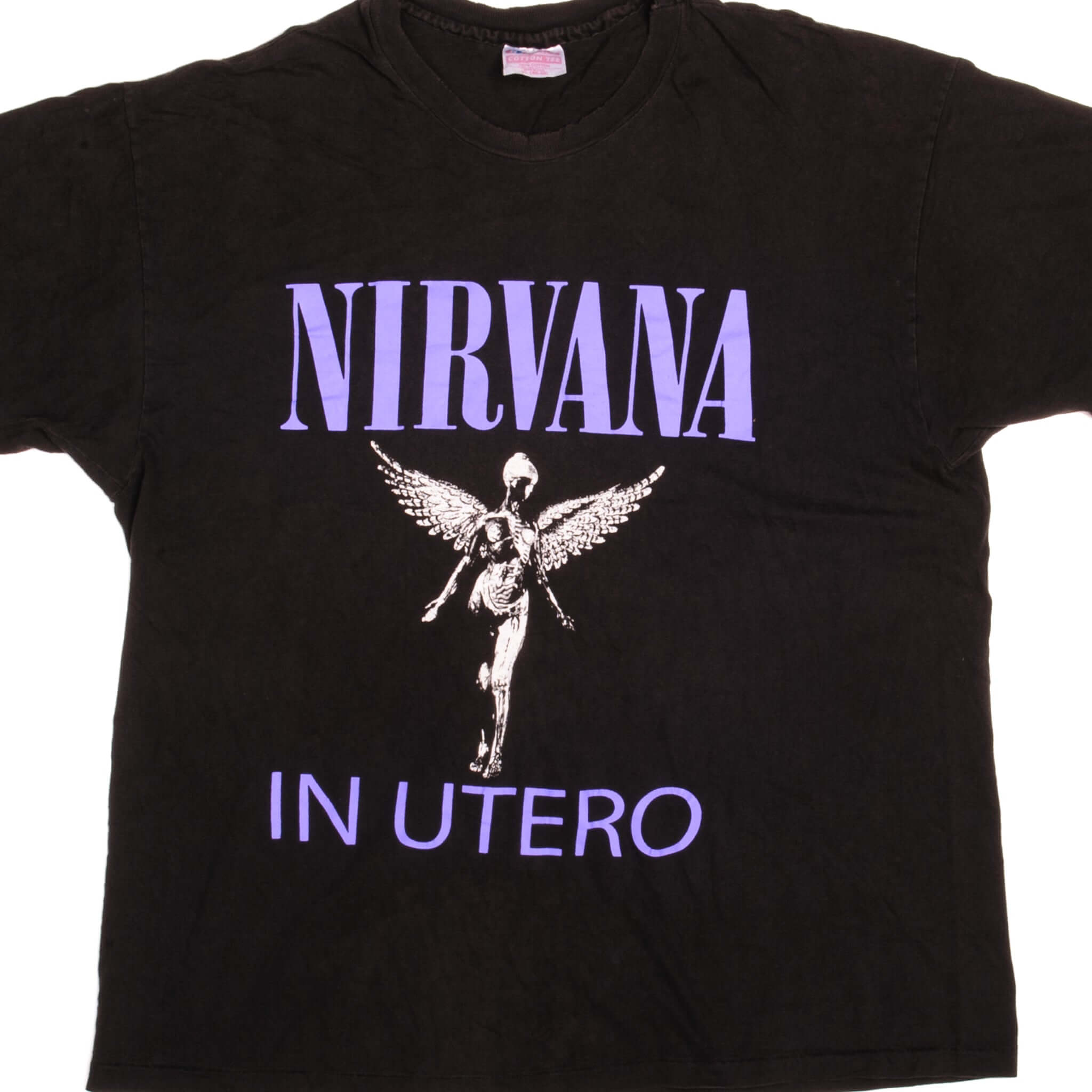 NIRVANA IN UTERO TEE SHIRT 90s SIZE LARGE MADE USA – rare usa