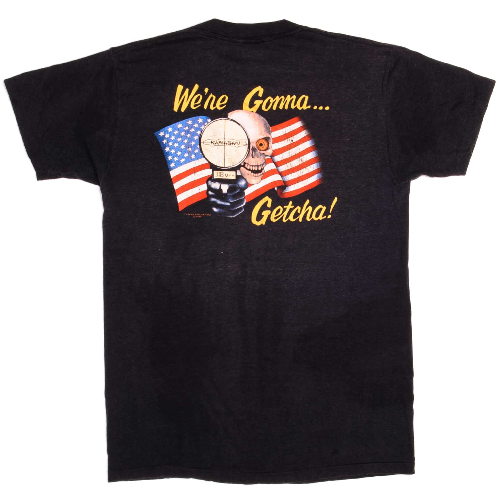 Vintage Easyriders Tee Shirt 1989 Size Medium Made In USA With Single Stitch Sleeves.