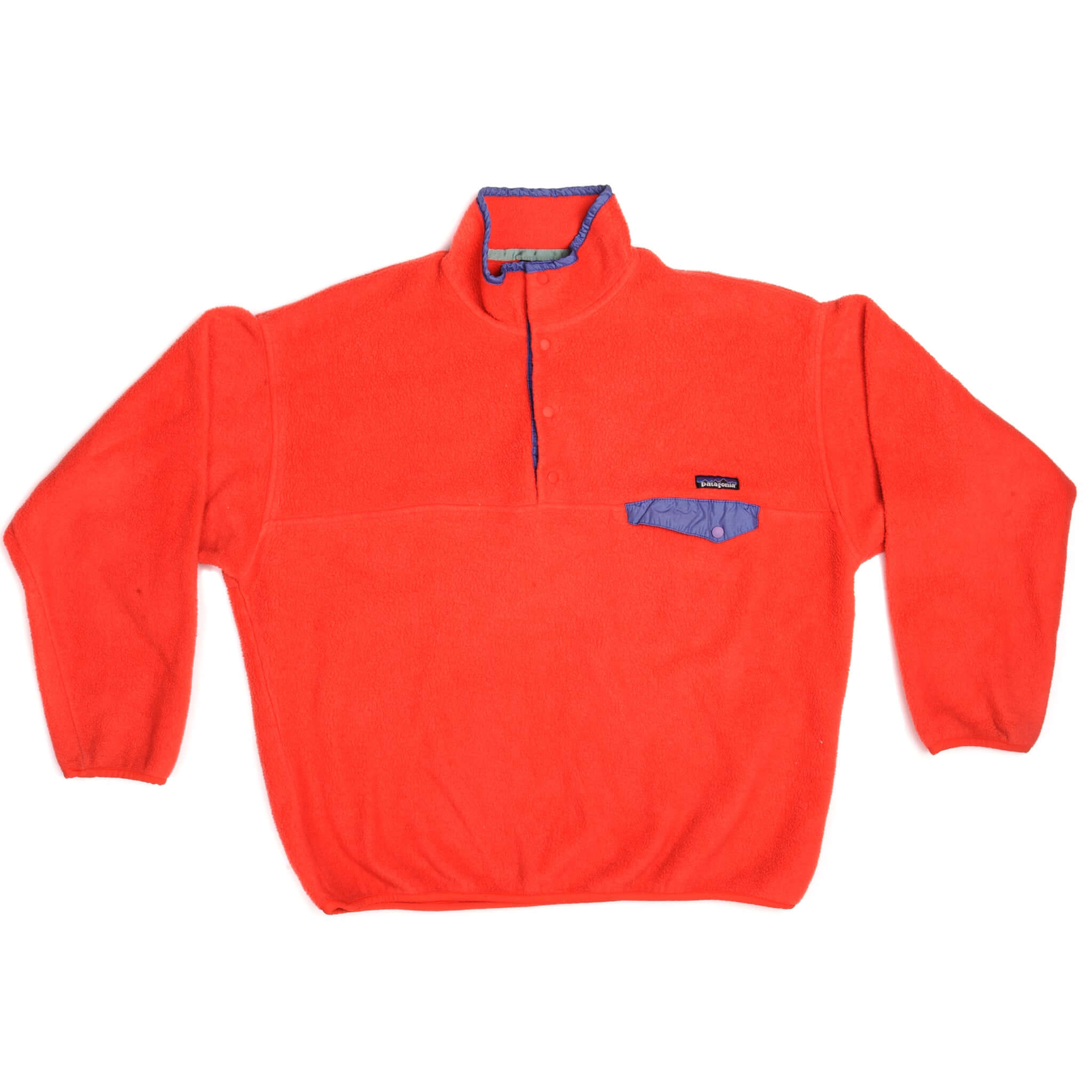 Vintage Synchilla Fleece Patagonia Pullover Sweatshirt 90s Size XLarge Made In USA.