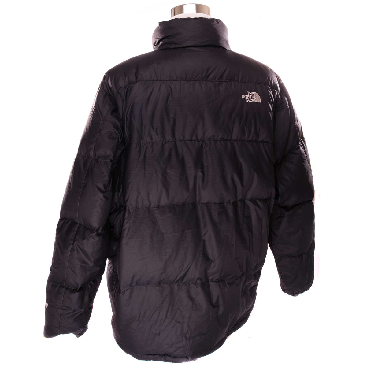 Back of black The North Face 550 Nuptse down puffer jacket