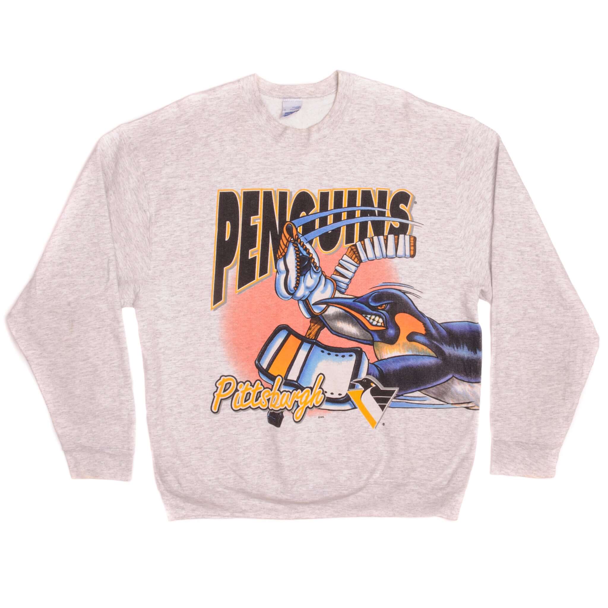Vintage NHL Pittsburgh Penguins Salem Sportswear Sweatshirt Size XLarge Made In USA.
