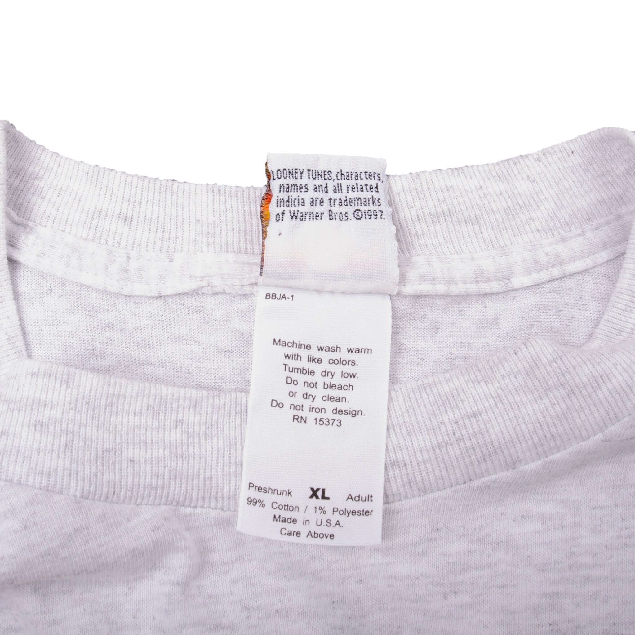 Vintage Warner Bros Looney Tunes Taz Where's The Competition Tee Shirt 1997 Size XLarge With Single Stitch Sleeves. Made In USA.