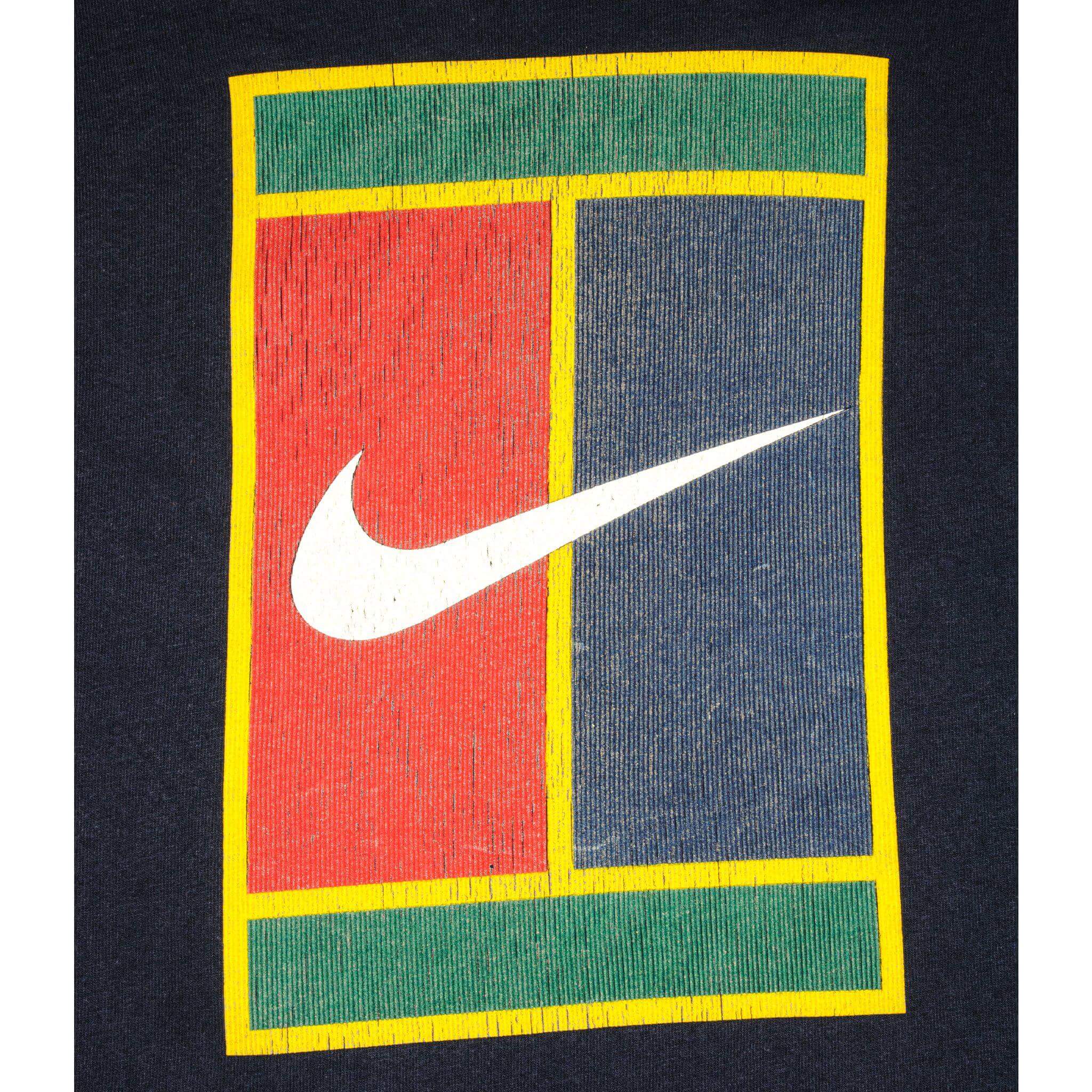 VINTAGE NIKE TENNIS TEE SHIRT LATE 1990s SIZE LARGE MADE IN USA