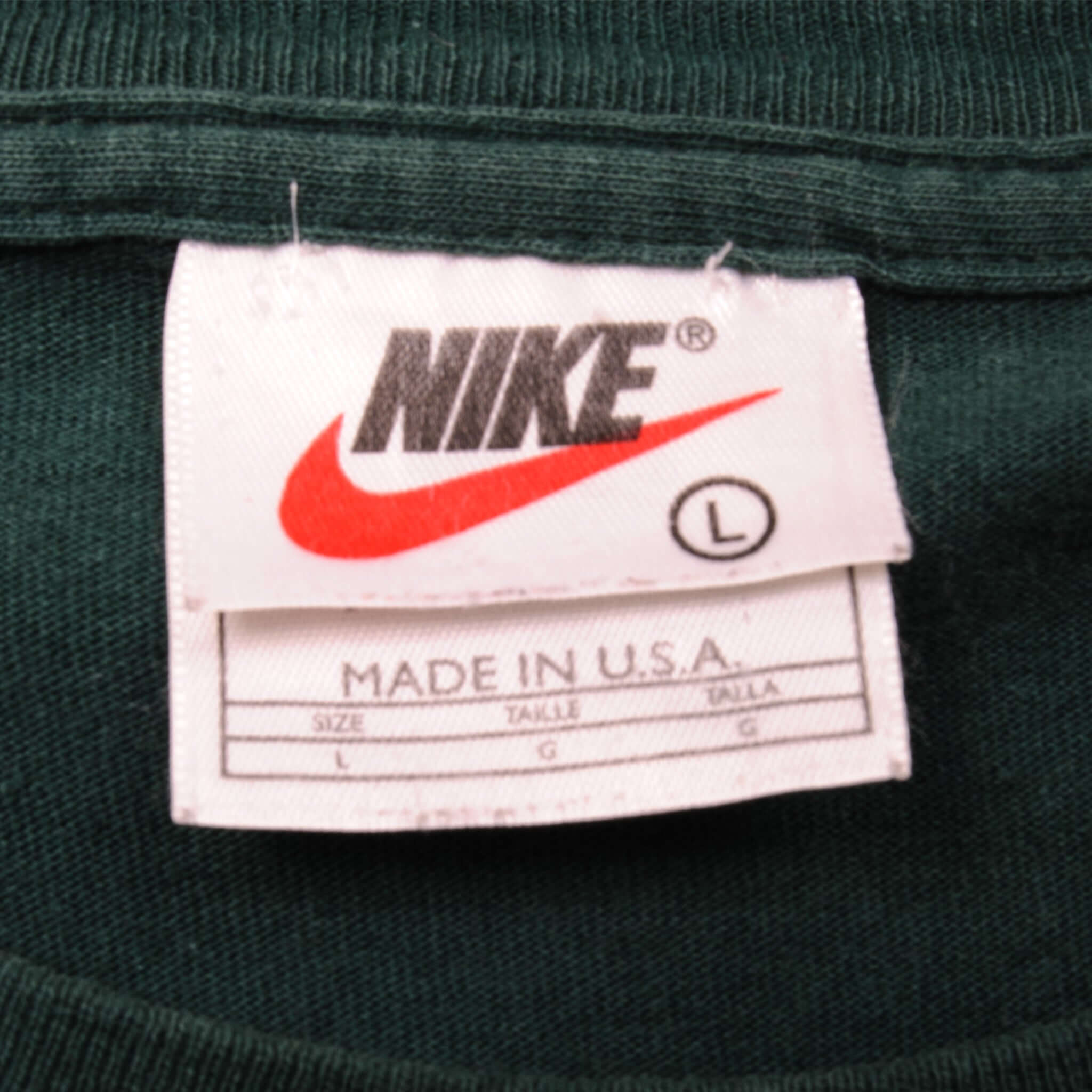 Vintage Label Tag Nike Late 1990s 90s