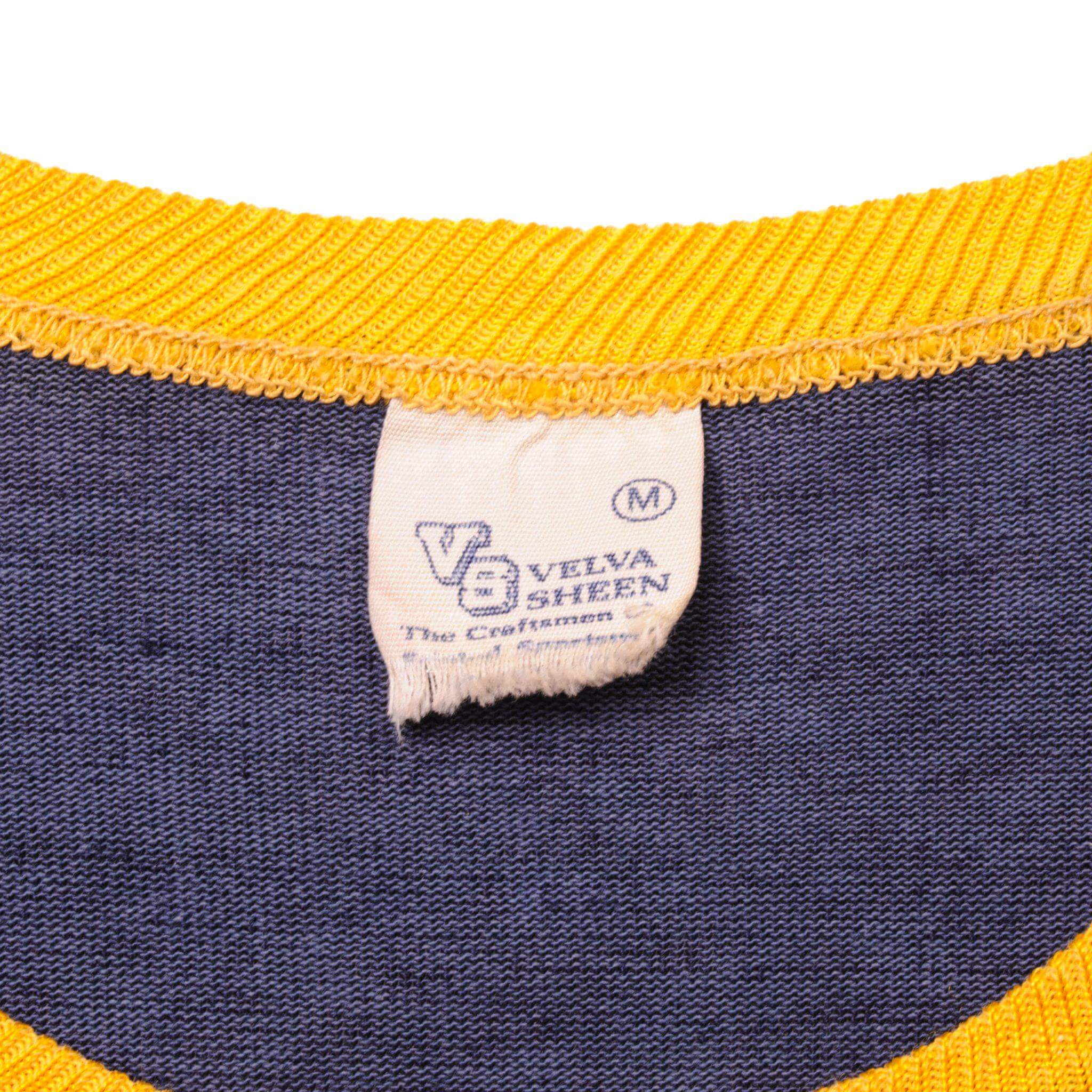 Vintage Label Tag Velva Sheen 1970s 70s