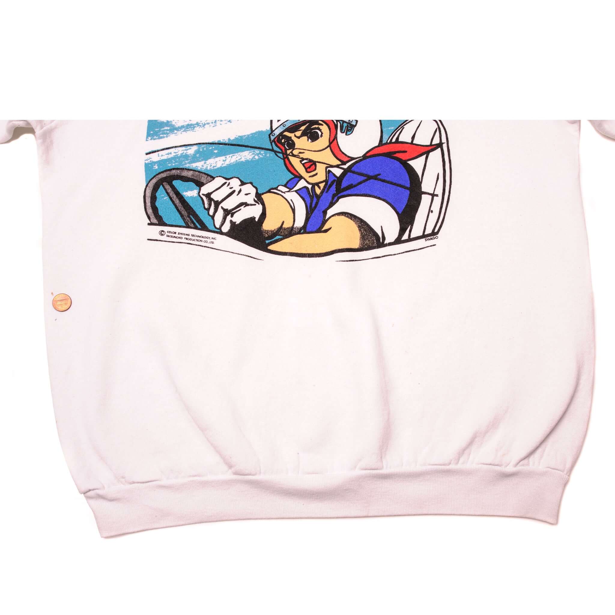 VINTAGE SPEED RACER SWEATSHIRT 1980s SIZE XL MADE IN USA