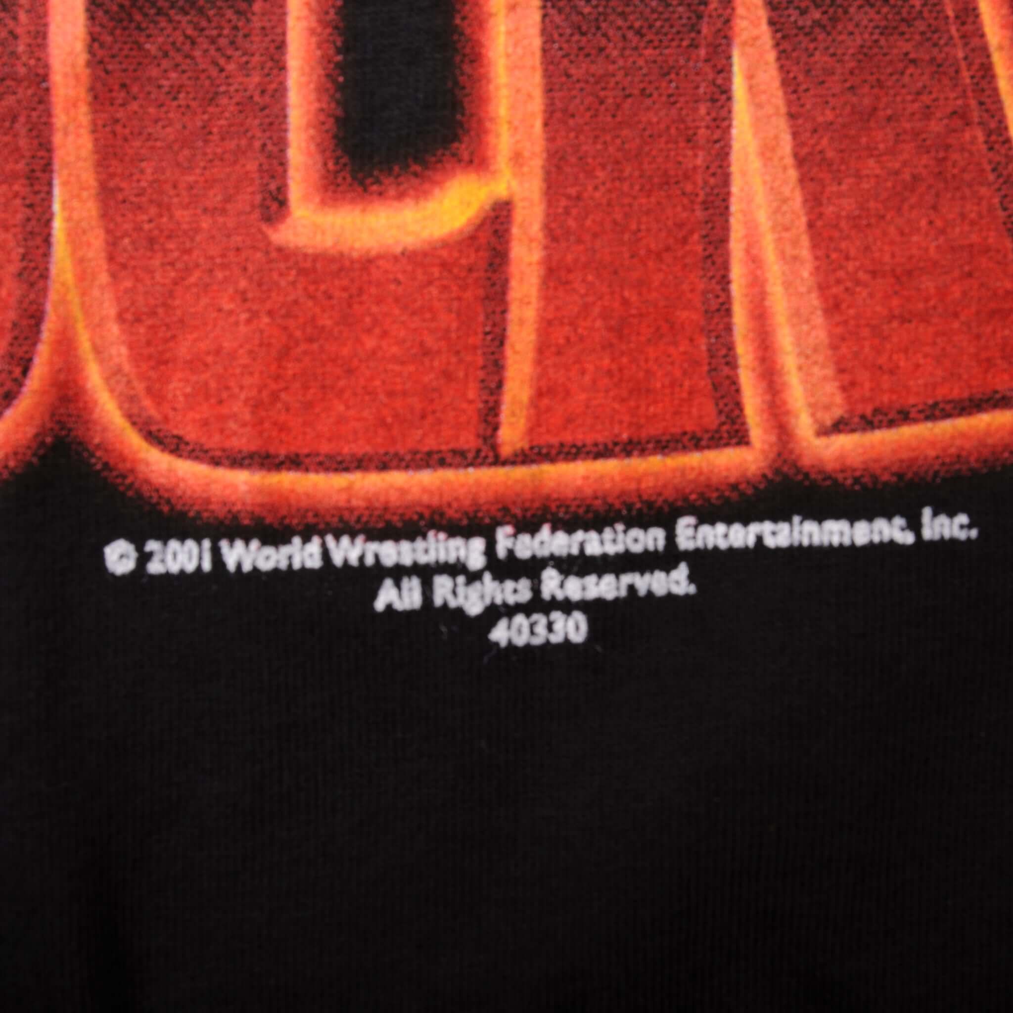 Vintage World Wrestling Entertainment World Wrestling Federation The Rock 2001 Tee Shirt Size X-Large. Deadstock