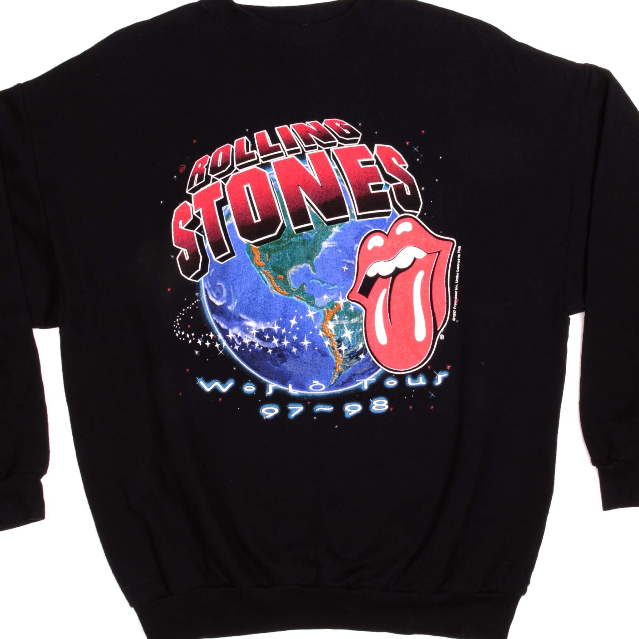 Vintage Rolling Stones World Tour 97-98 Logo 7 Sweatshirt 1997 Size XLarge.