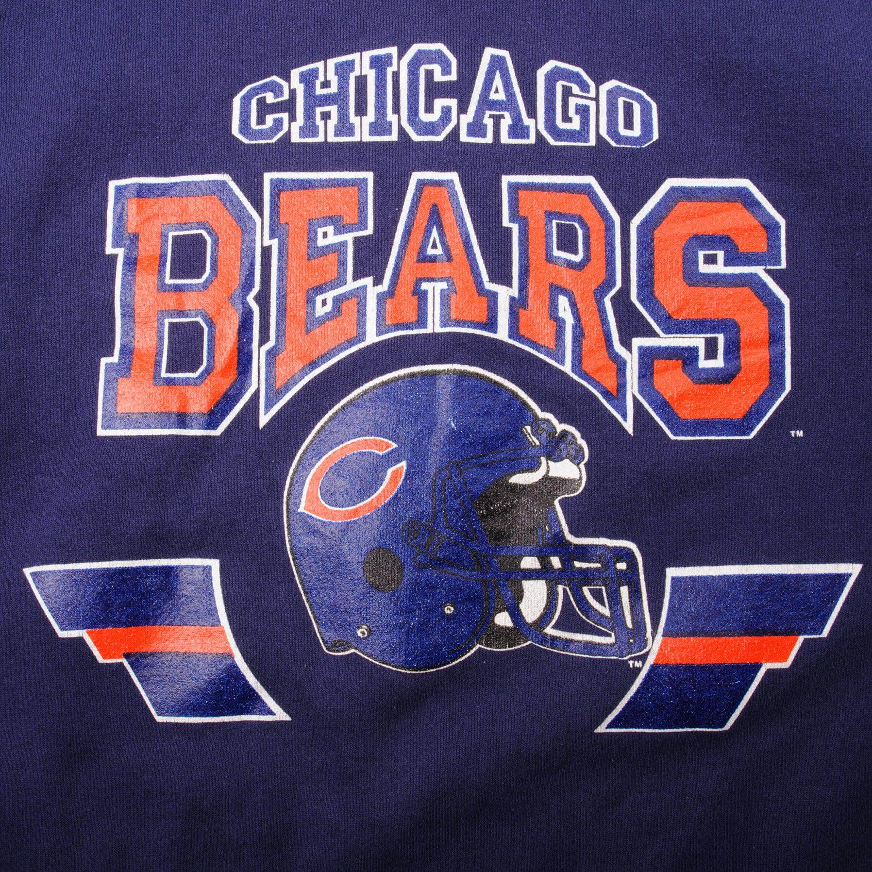 Vintage Champion Chicago Bears Sweatshirt 1980s Size Large Made In USA.