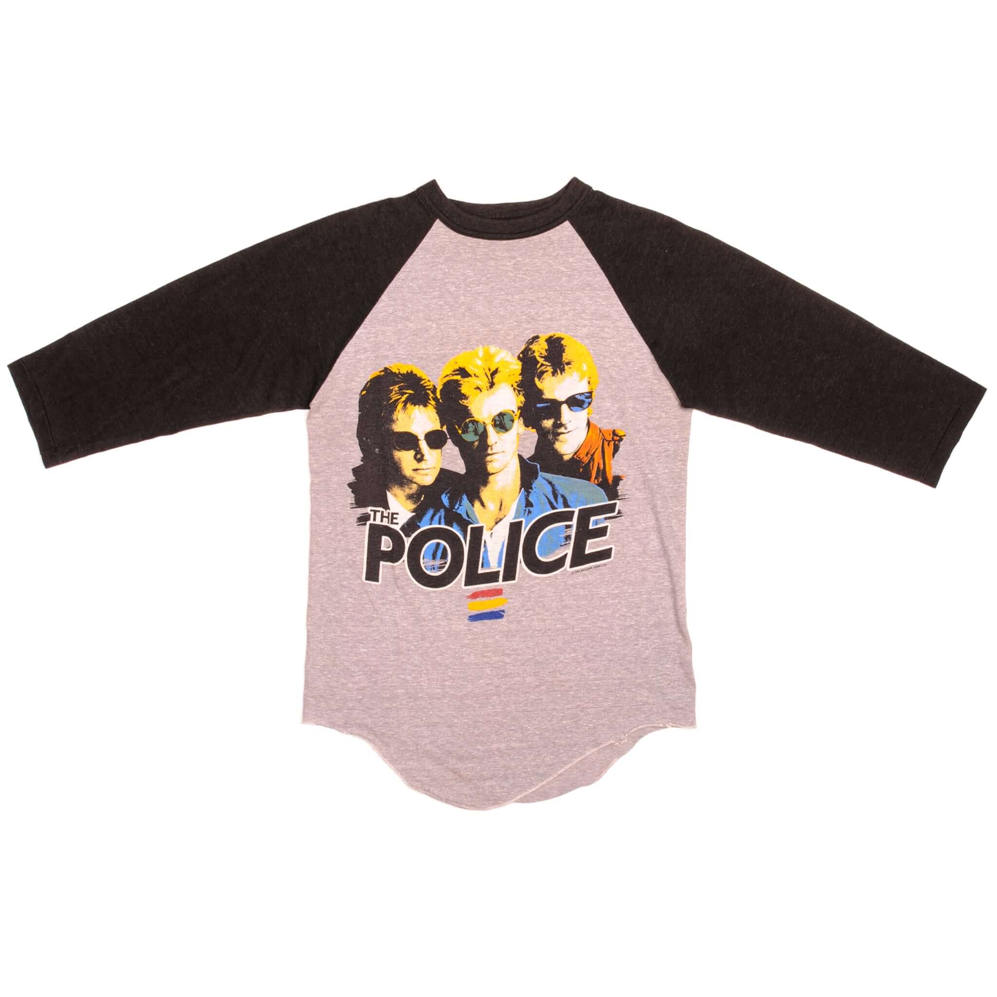 Vintage The Police, Joan Jett and the Blackhearts, R.E.M. concert at the Shea Stadium Raglan Roxanne Music LTD Tee Shirt 1993 size Medium with single stitch sleeves.