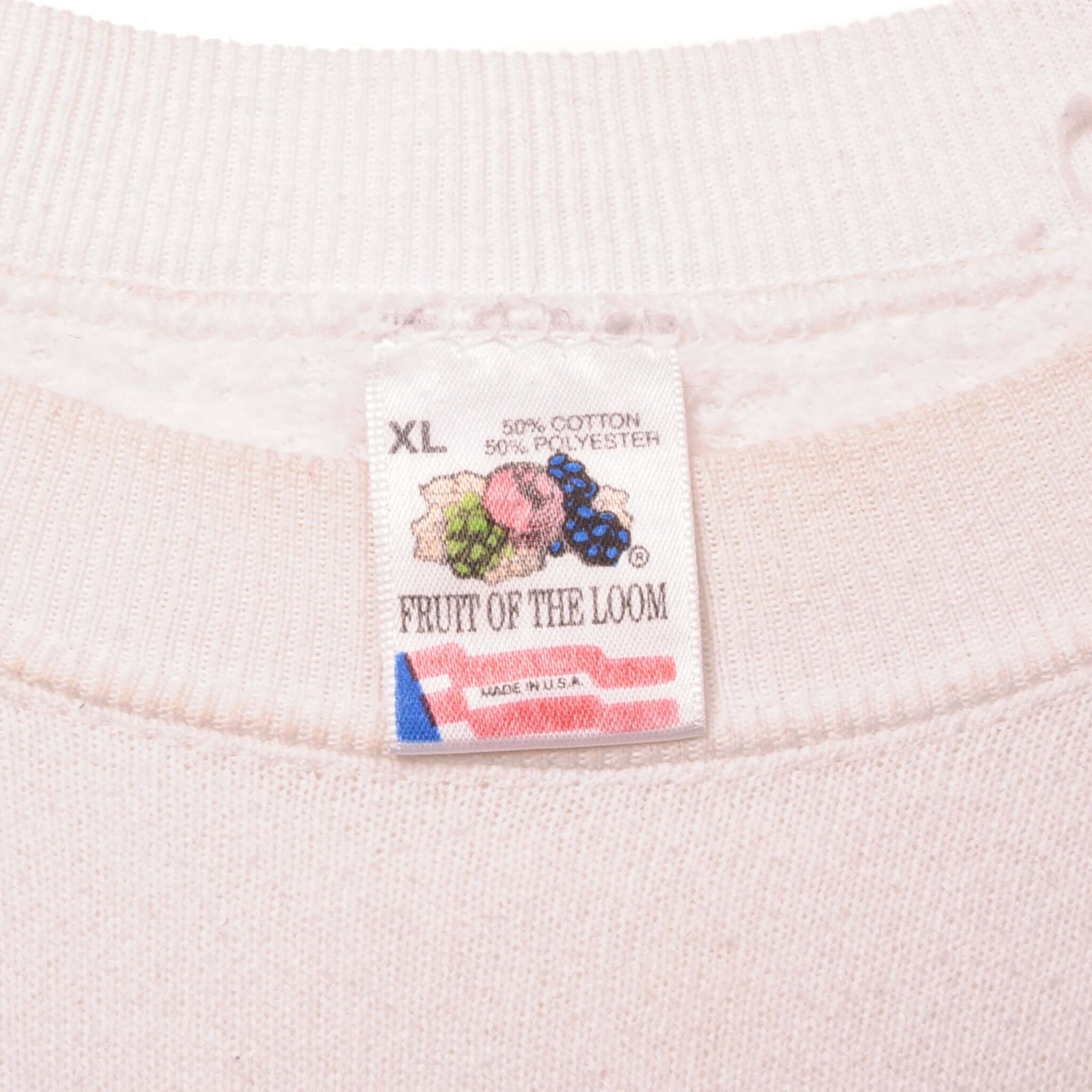 Vintage Label Tag Fruit of the Loom 1992 90s 1990s