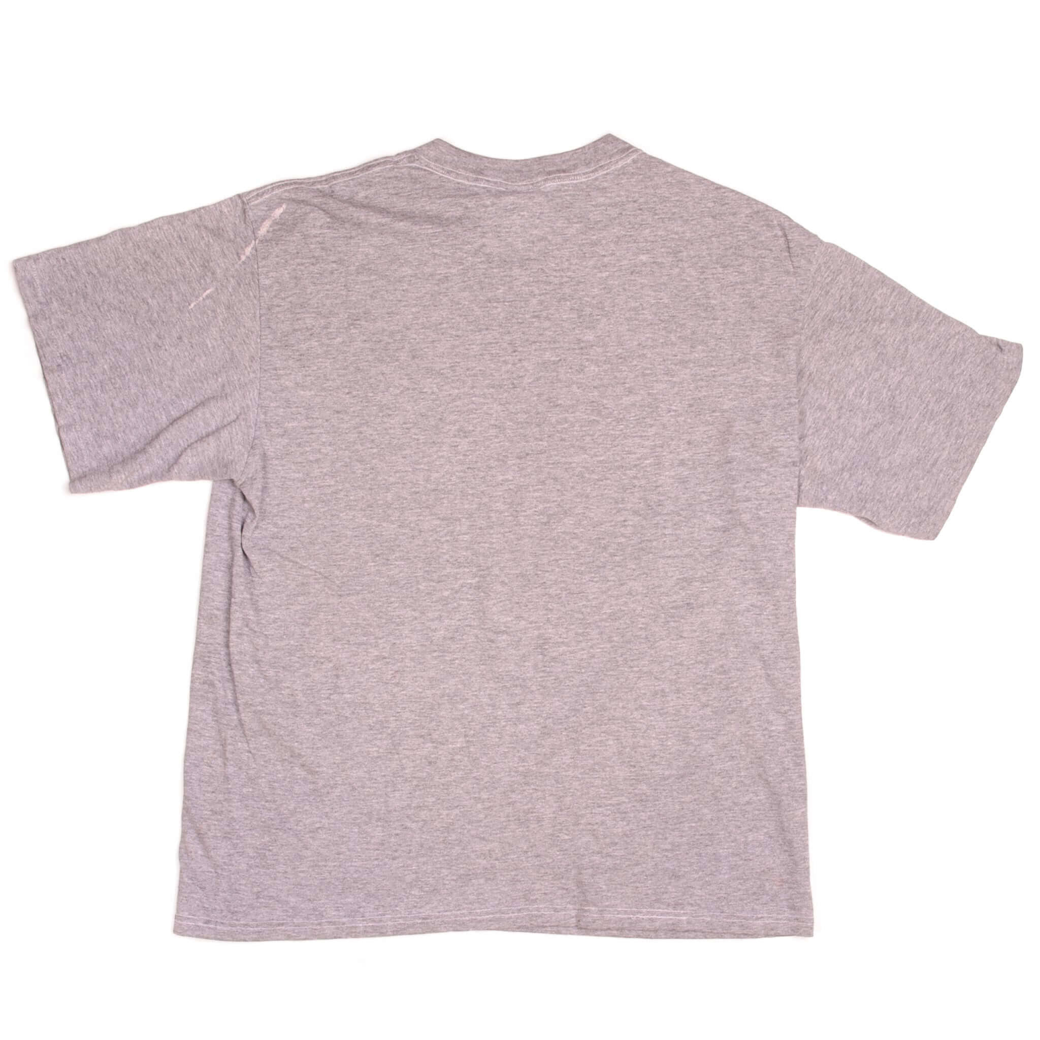 Vintage Nike Big Swoosh Logo Tee Shirt 1990s Size M Made In USA with single stitch sleeves.