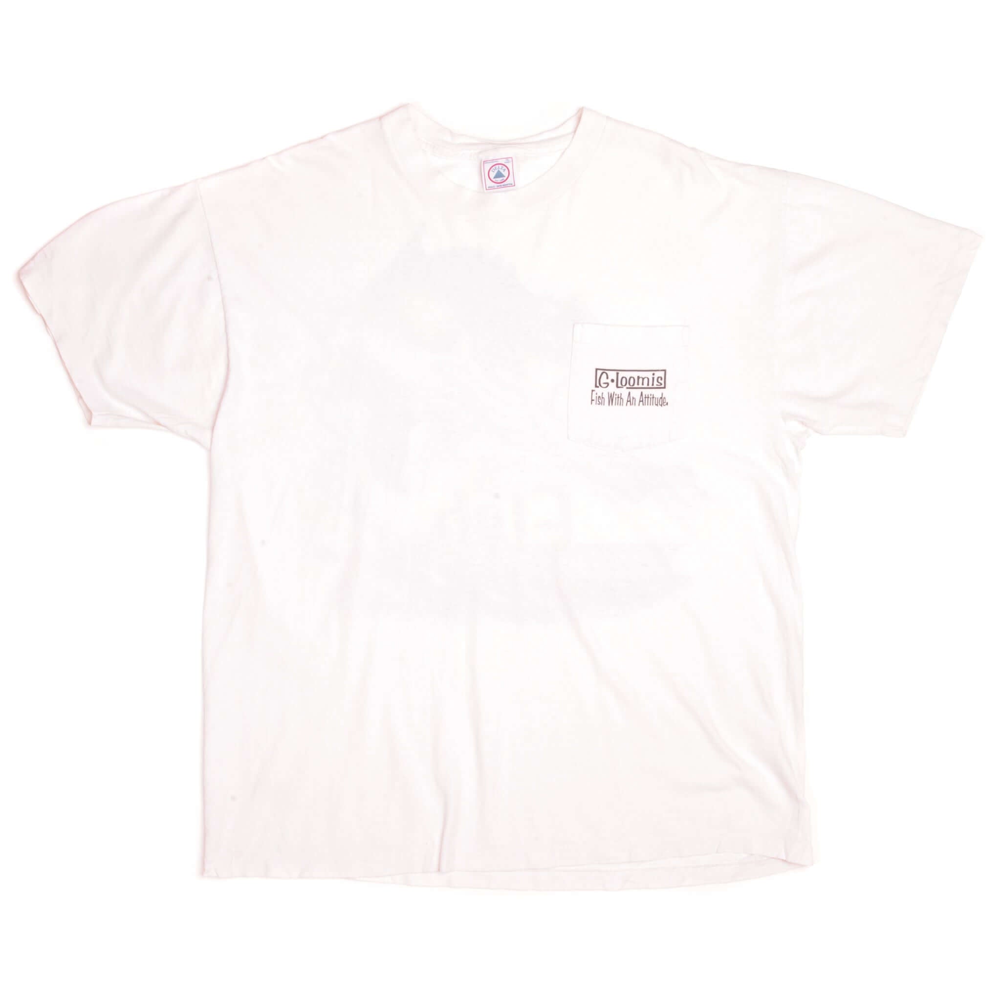 Vintage G. Loomis Fish With An Attitude Delta Pro Weight Tee Shirt 1990s Size XLarge with single stitch sleeves.