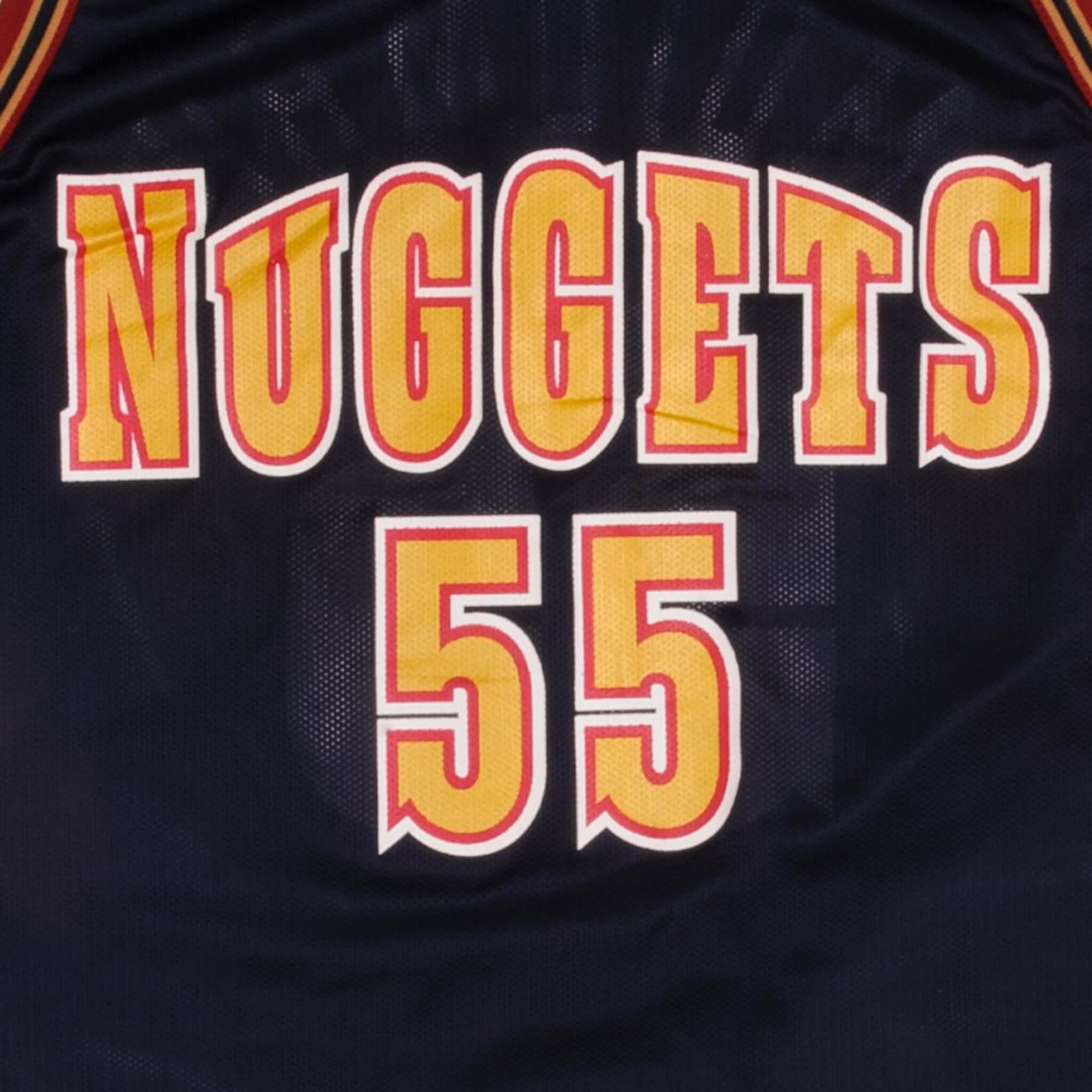 Vintage Champion Nba Nuggets 55 Mutombo 90S Size XXlarge Made In USA. Dead Stock With Tags.