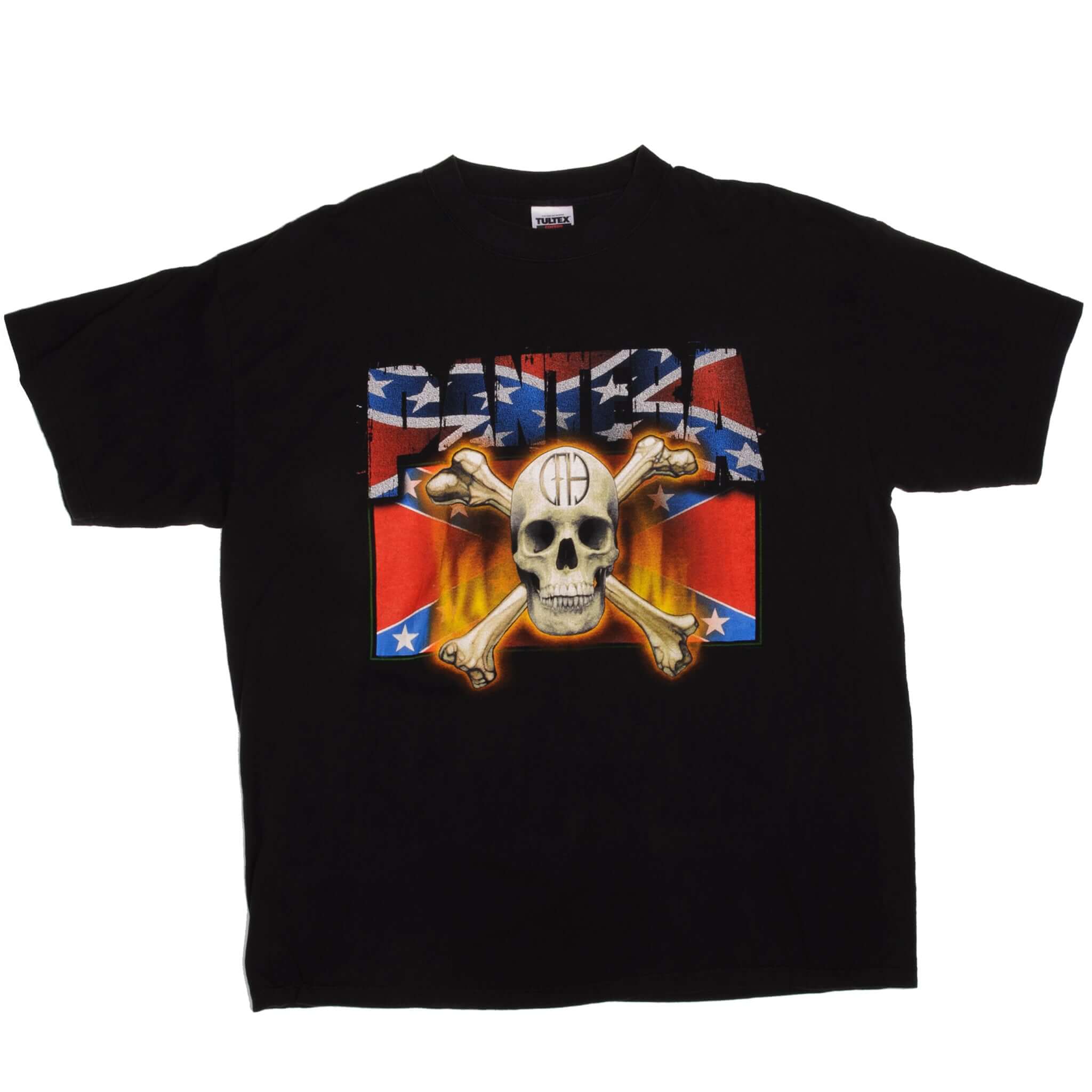 Vintage Skull Pantera Tee Shirt from the 90's Size 2XL, with single stitch sleeves.