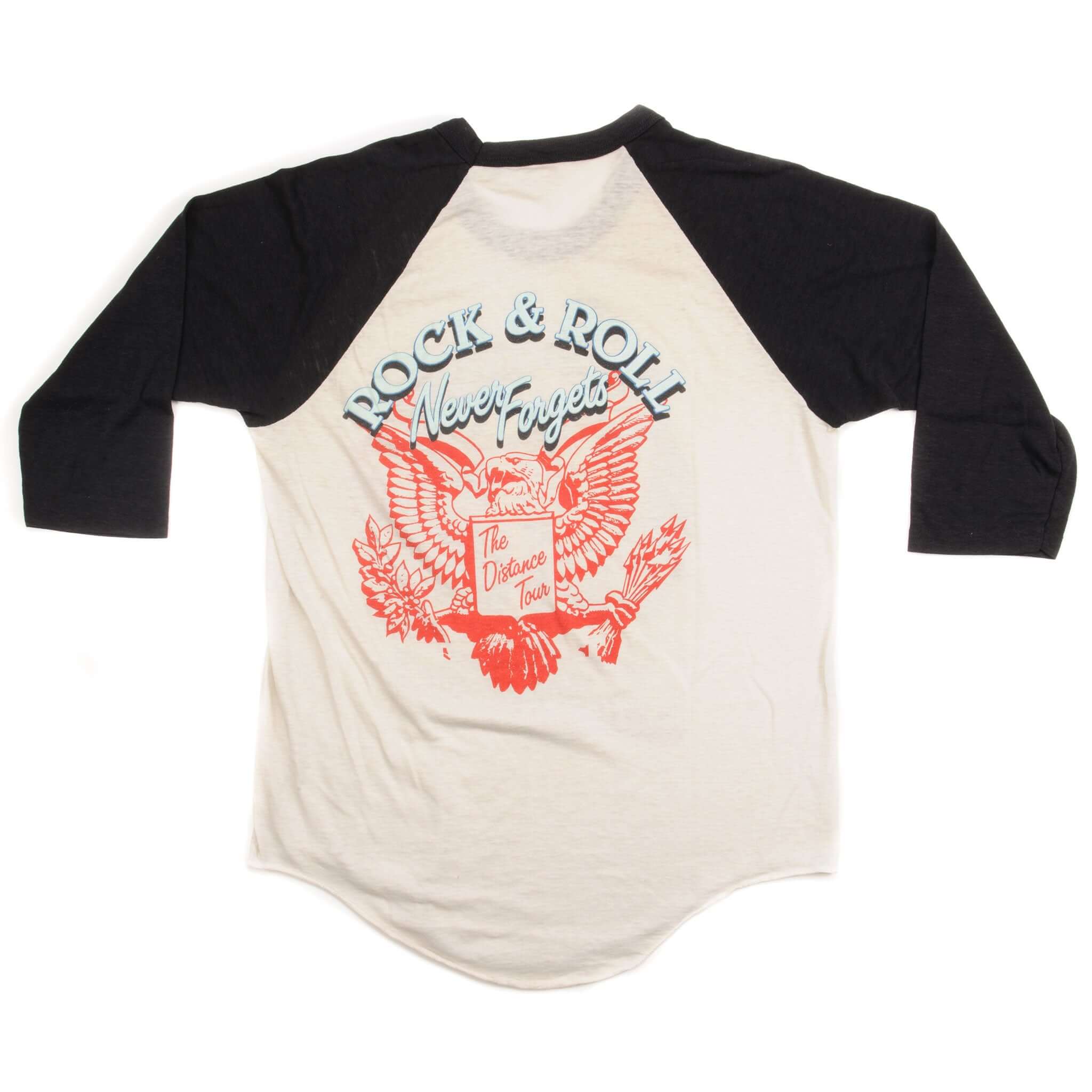 VINTAGE ORIGINAL BOB SEGER & THE SILVER BULLET BAND RAGLAN TEE SHIRT 1983 SIZE MEDIUM