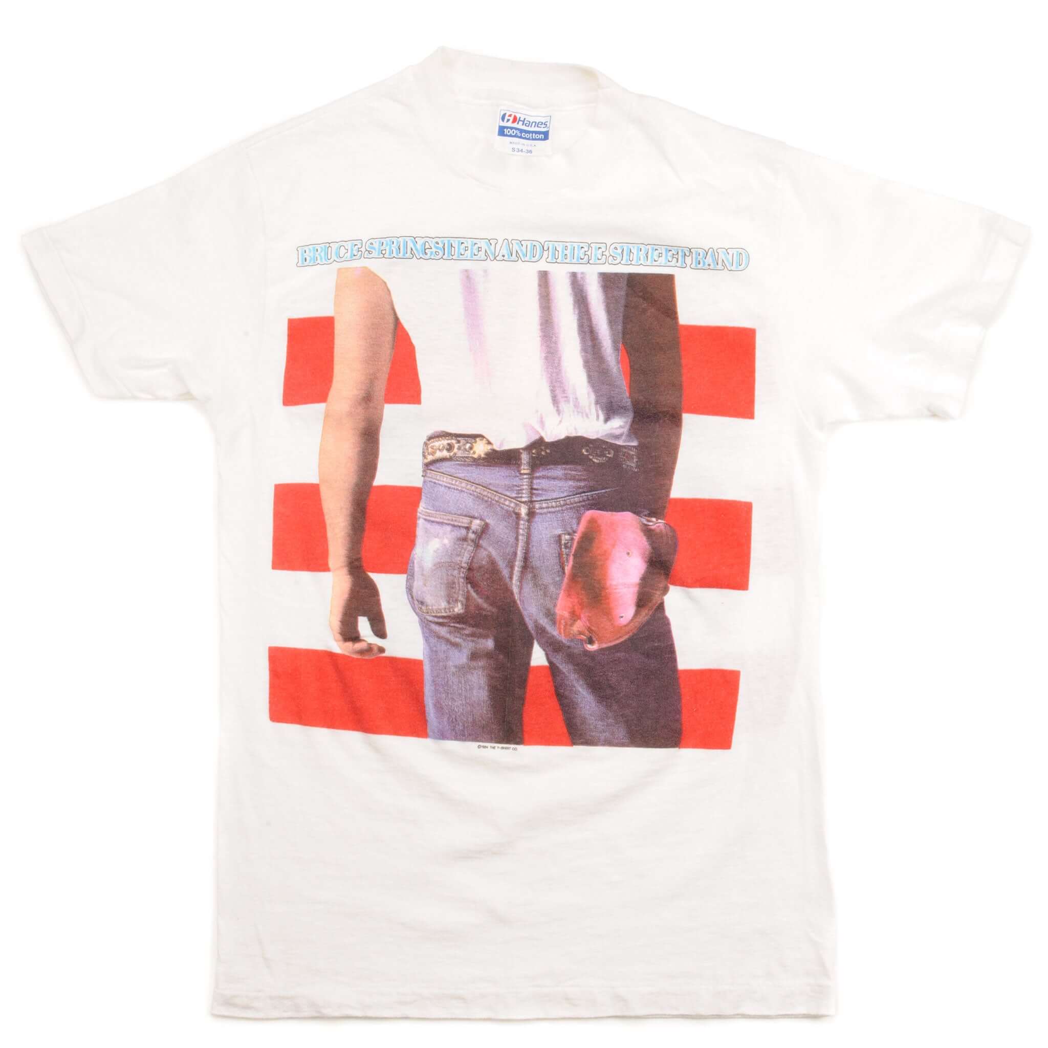 VINTAGE BRUCE SPRINGSTEEN AND THE E STREET BAND TEE SHIRT 1984 SIZE XS MADE IN USA