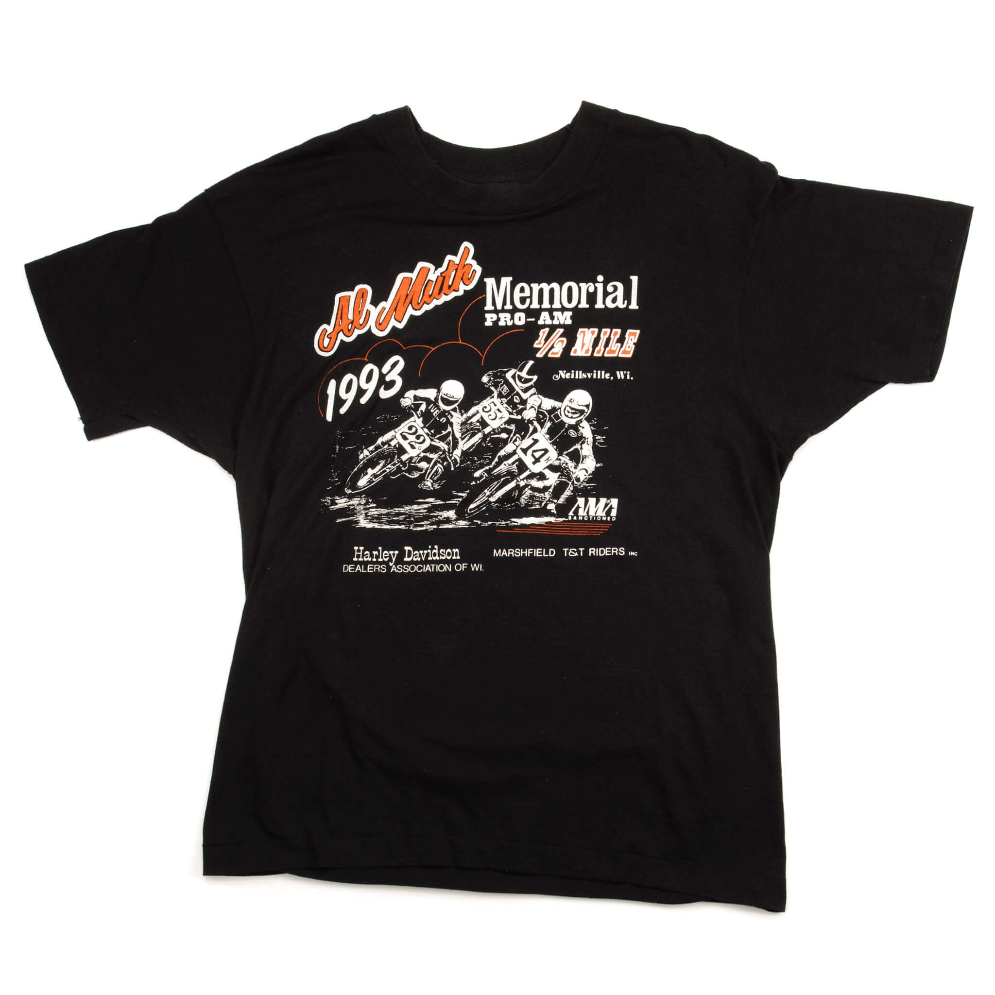 VINTAGE HARLEY DAVIDSON MEMORIAL PRO AM AMA TEE SHIRT 1993 MEDIUM MADE IN USA