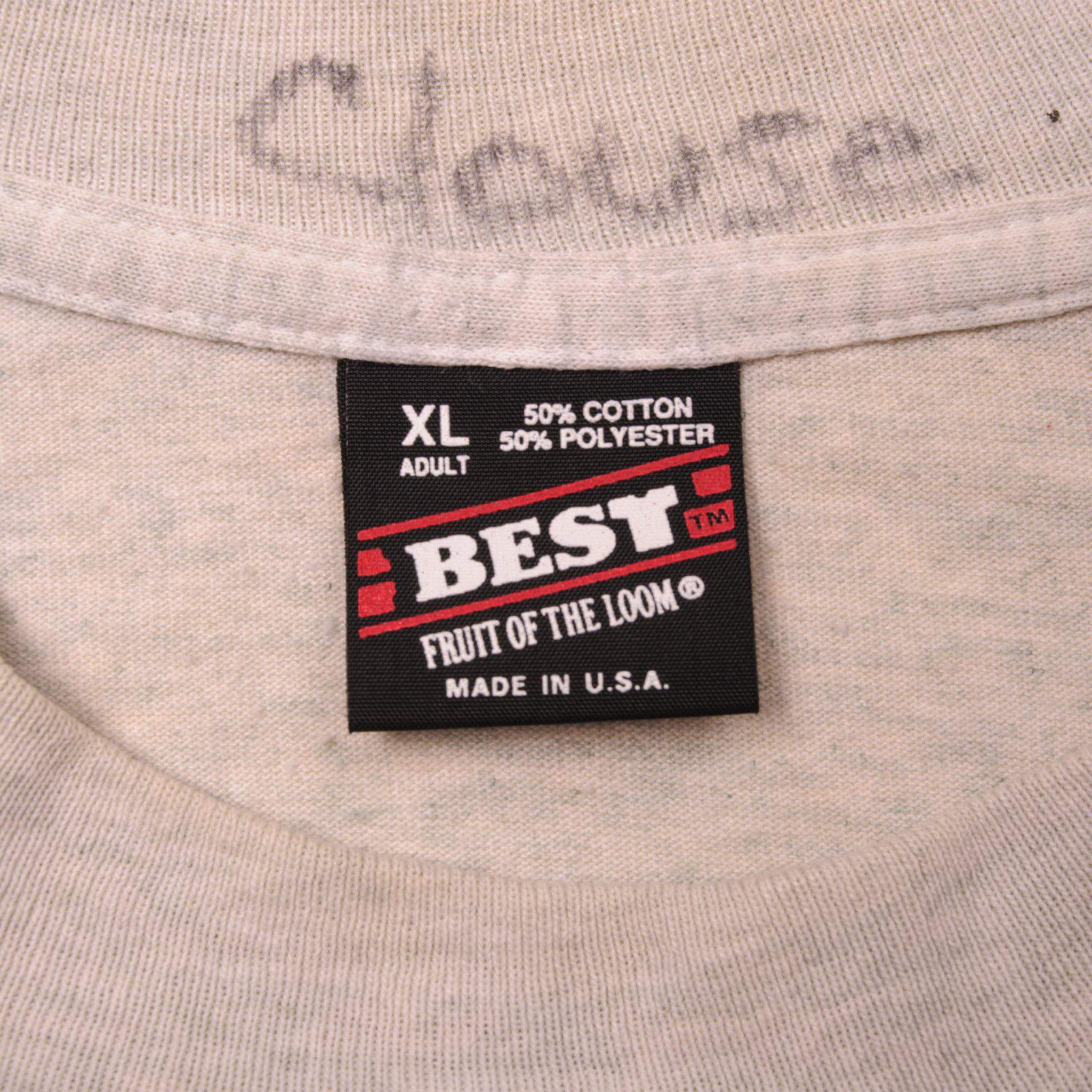 Vintage Label Tag Best by Fruit of the Loom 1994 90s 1990s