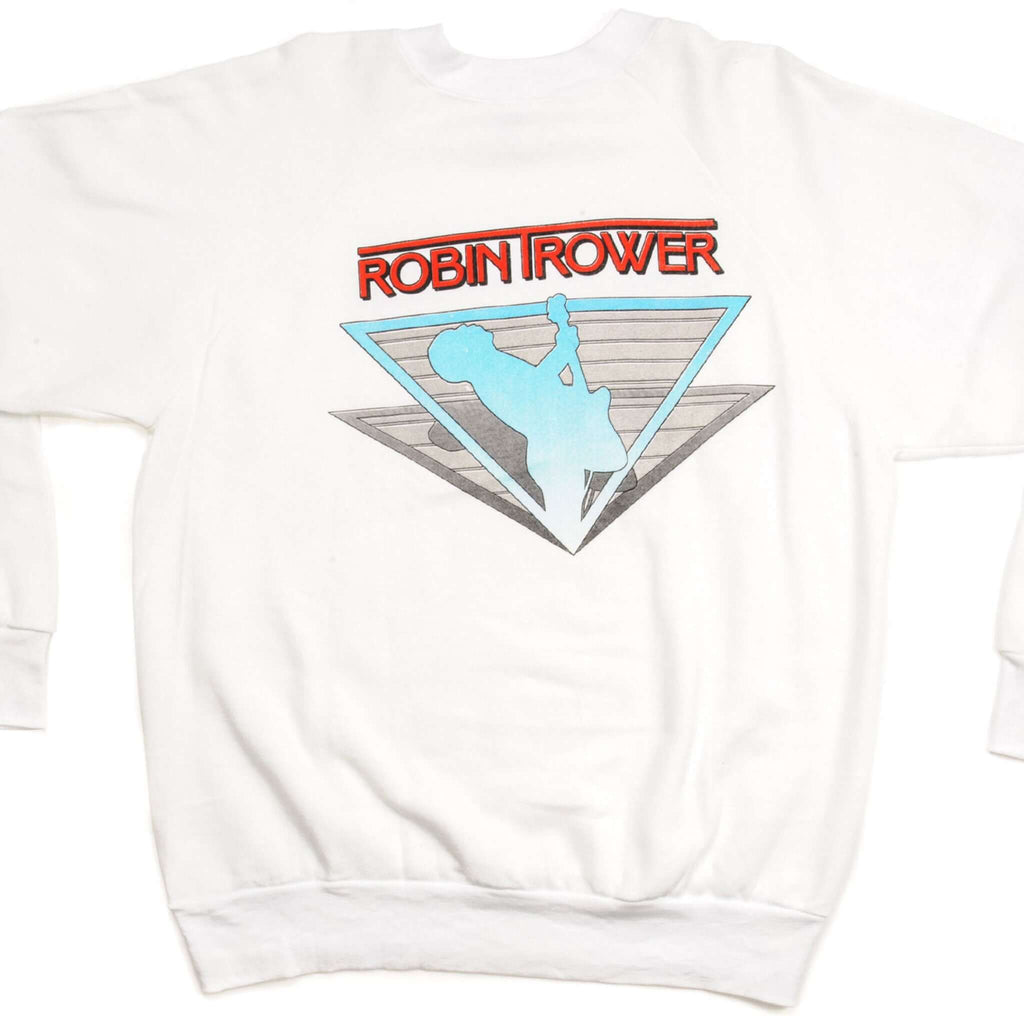 VINTAGE ROBIN TROWER TOUR '88 SWEATSHIRT SIZE XL MADE IN USA