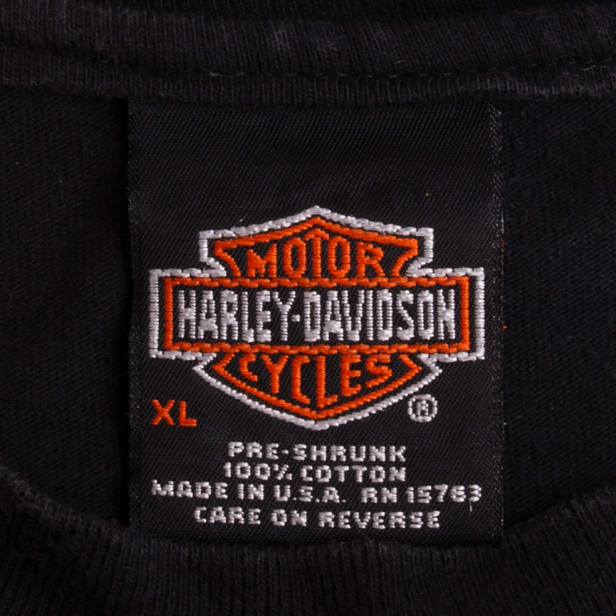 Vintage Black Harley Davidson 60th Anniversary Black Hills Rally Sturgis 2000  T Shirt Size XLarge Made In USA.