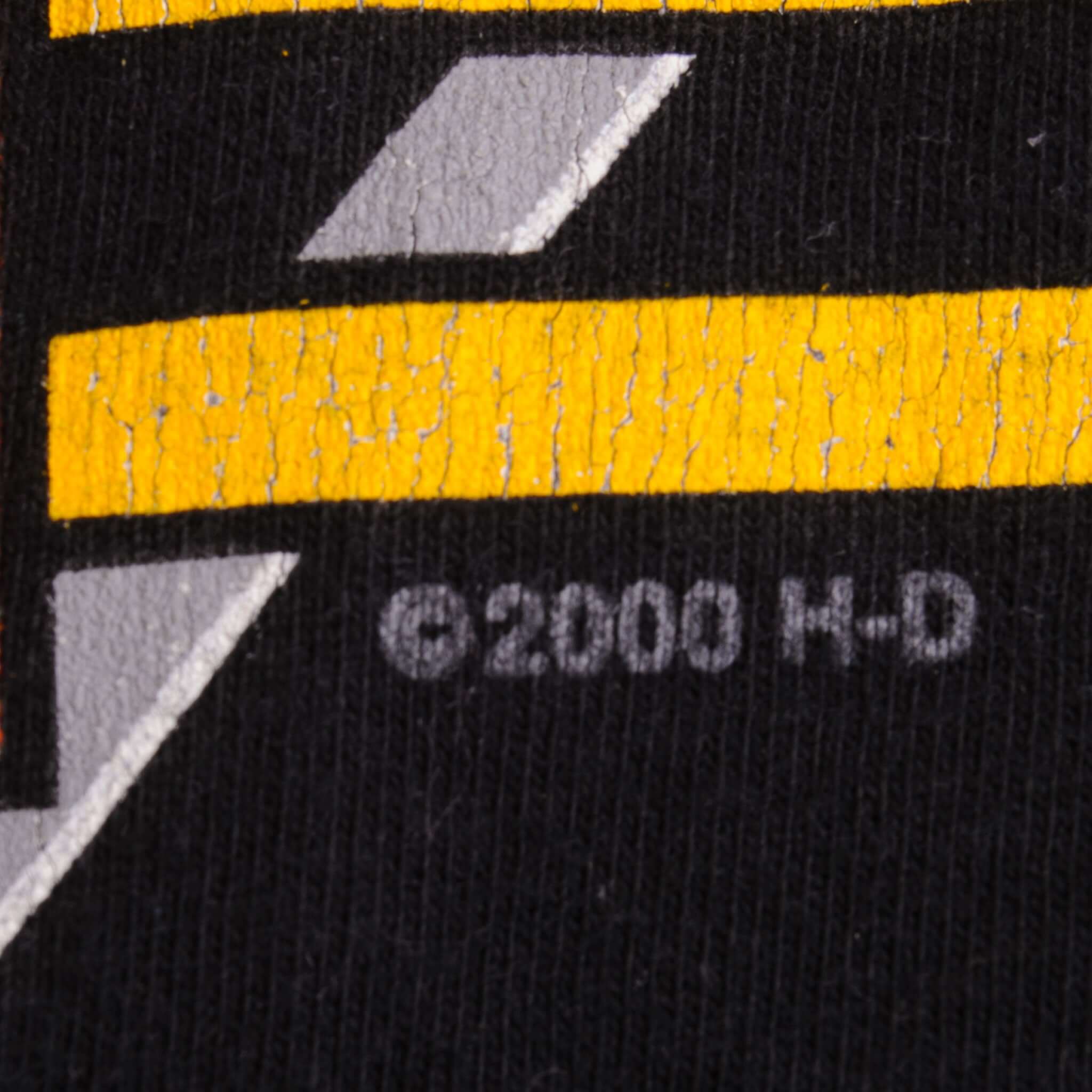 Vintage Black Harley Davidson 60th Anniversary Black Hills Rally Sturgis 2000  T Shirt Size XLarge Made In USA.