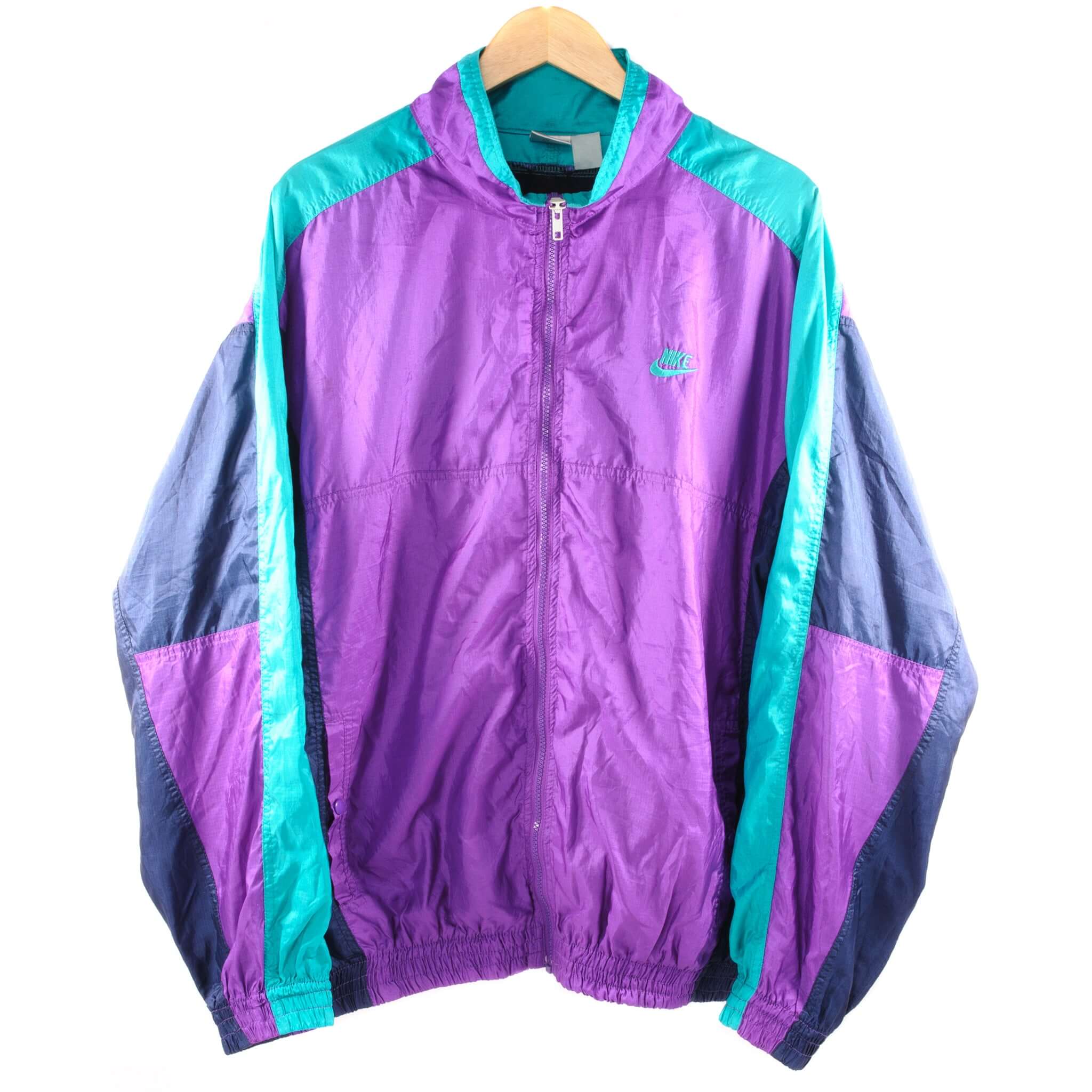 VINTAGE NIKE WINDBREAKER NYLON JACKET 1990S SIZE XL