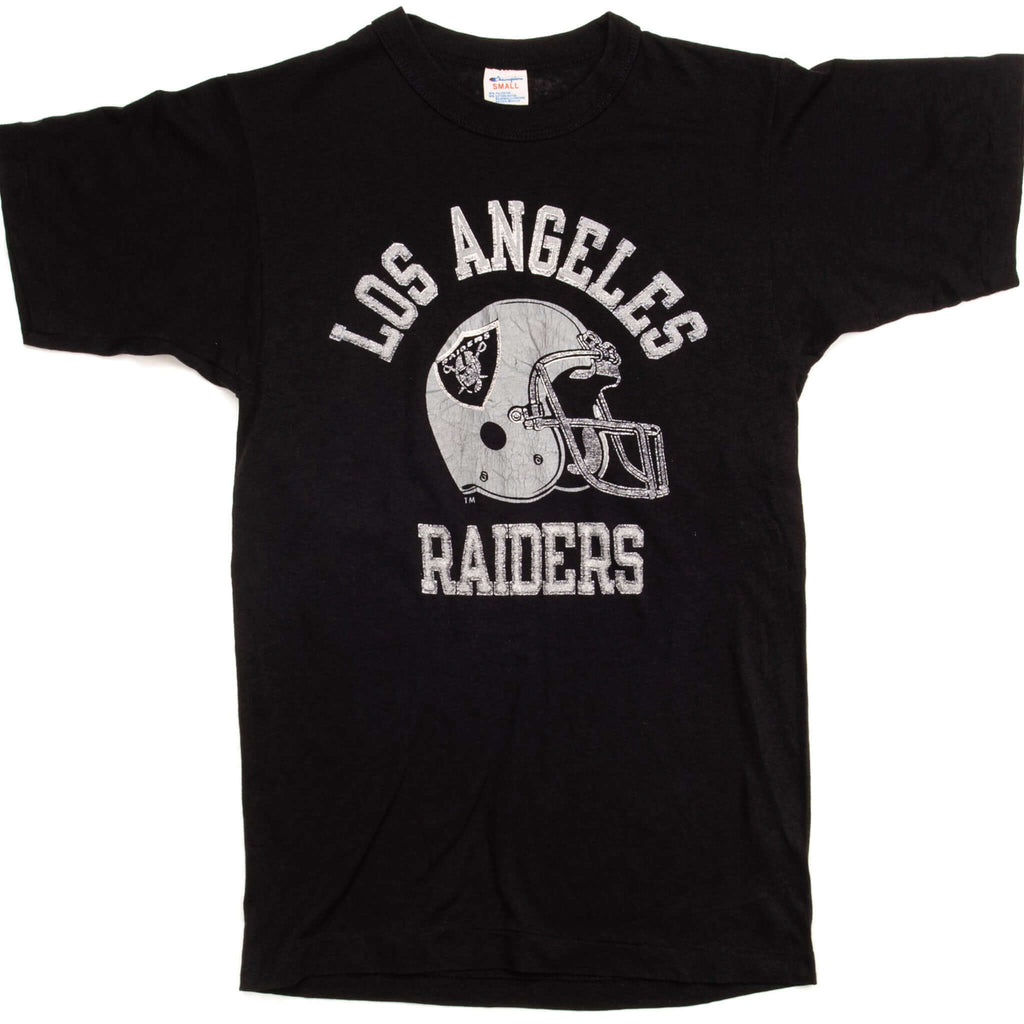 VINTAGE CHAMPION NFL LOS ANGELES RAIDERS TEE SHIRT EARLY 1980S XS MADE IN USA