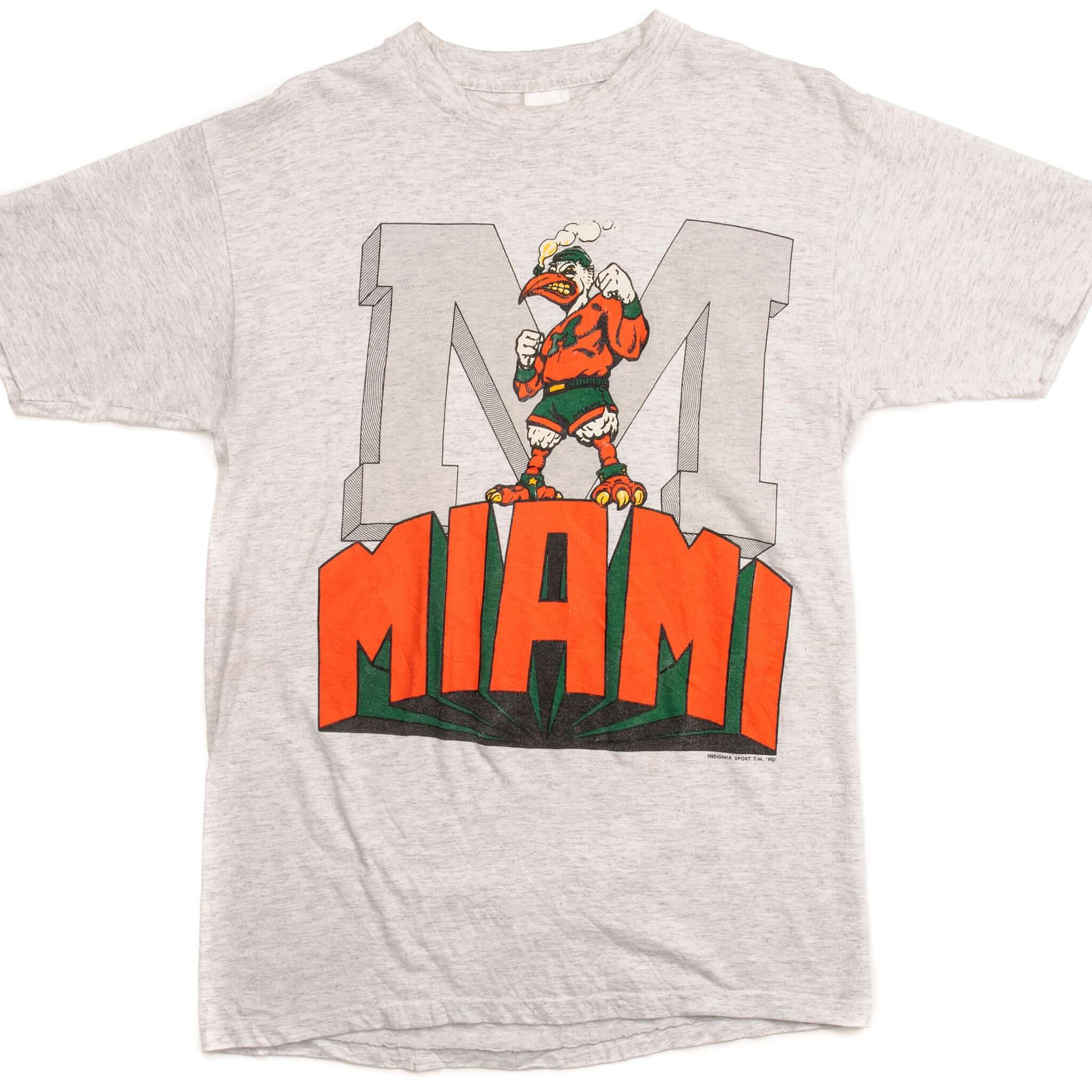 VINTAGE MIAMI HURRICANES TEE SHIRT 1990'S SIZE MEDIUM MADE IN USA