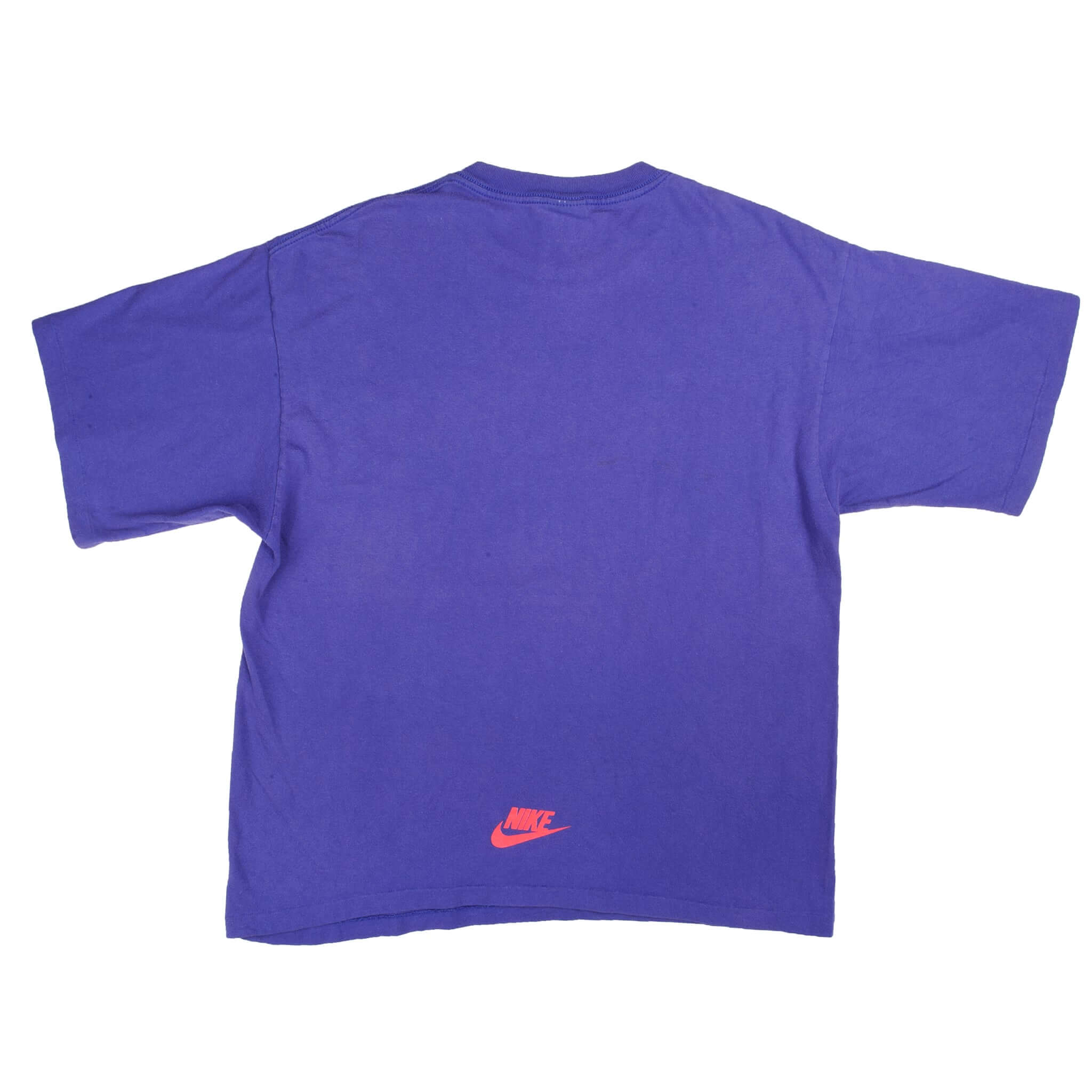 Vintage Purple Nike Force Tee Shirt 1987-1994 Size L With Single Stitch Sleeves. Made In USA