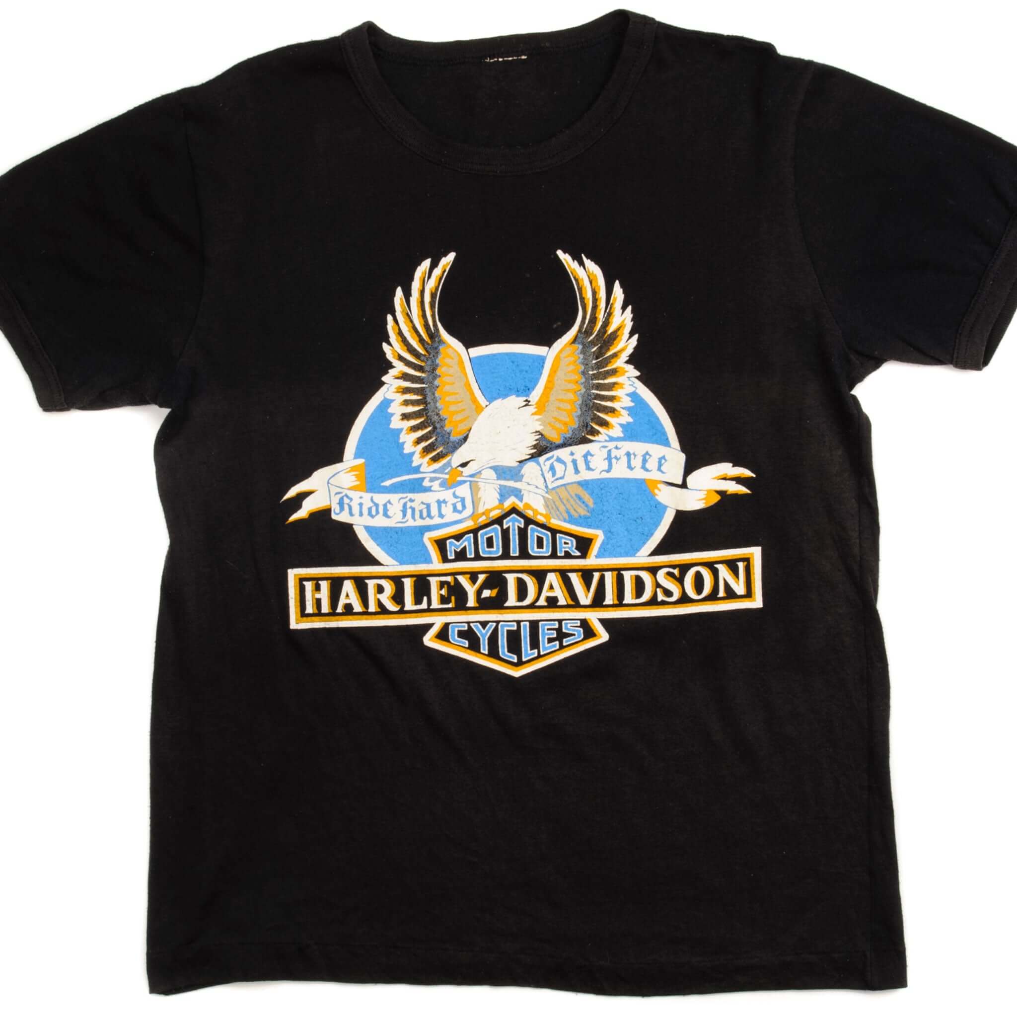 VINTAGE HARLEY DAVIDSON TEE SHIRT 1970S 1980S SIZE MEDIUM