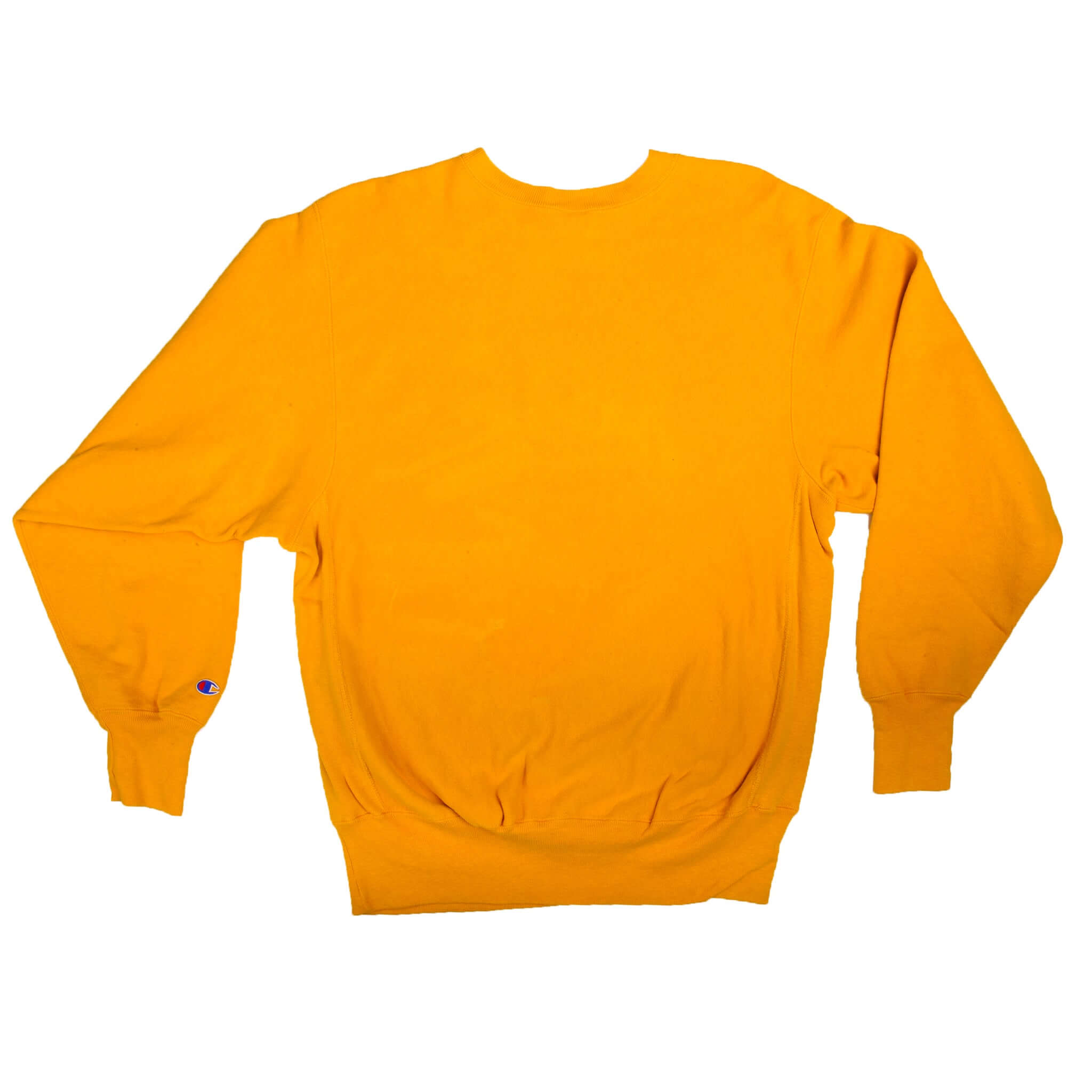 Vintage Yellow Champion BROOKLYN COLLEGE Sweater 90S Size Xlarge. Made In USA.