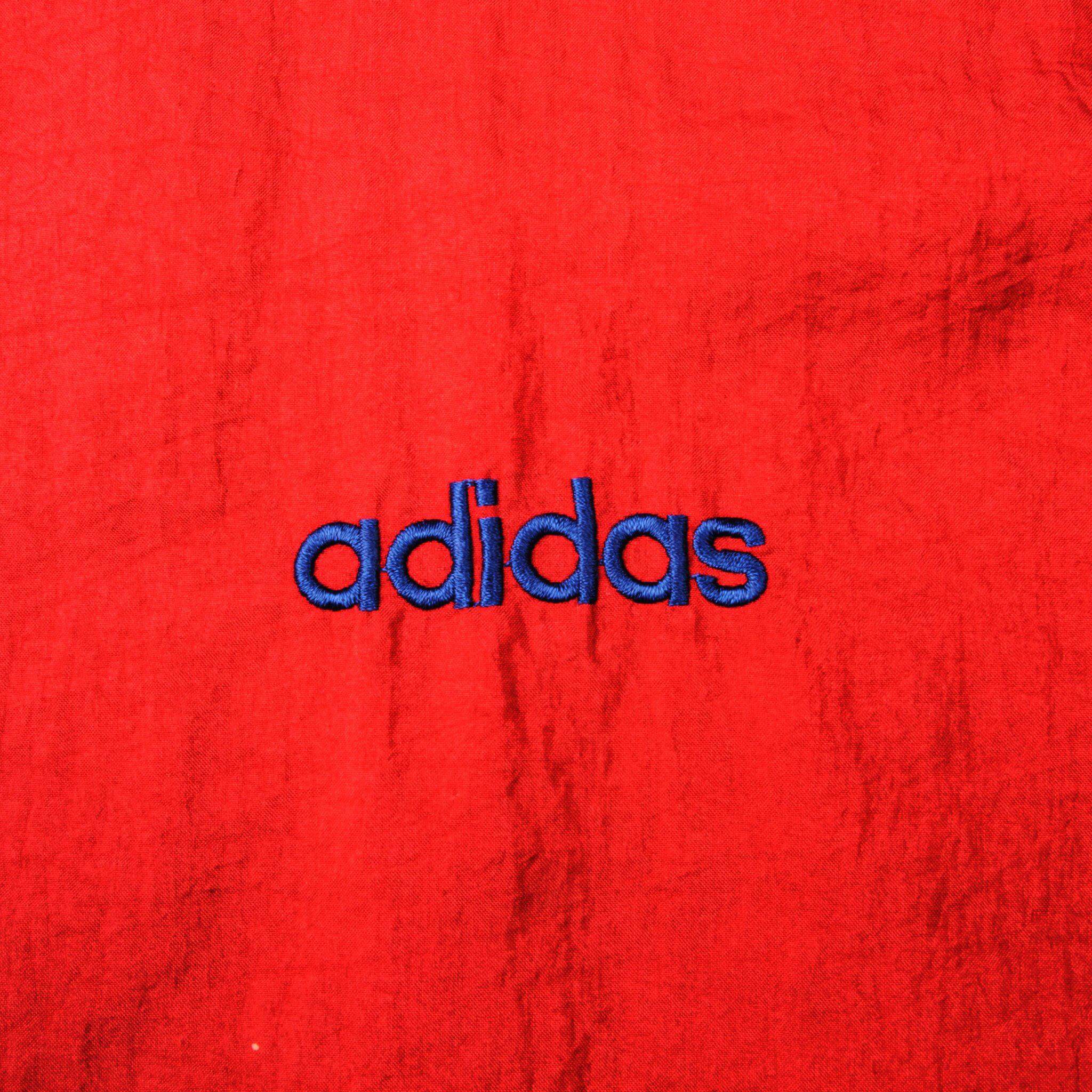 VINTAGE ADIDAS WINDBREAKER NYLON JACKET SIZE XL 1990s
