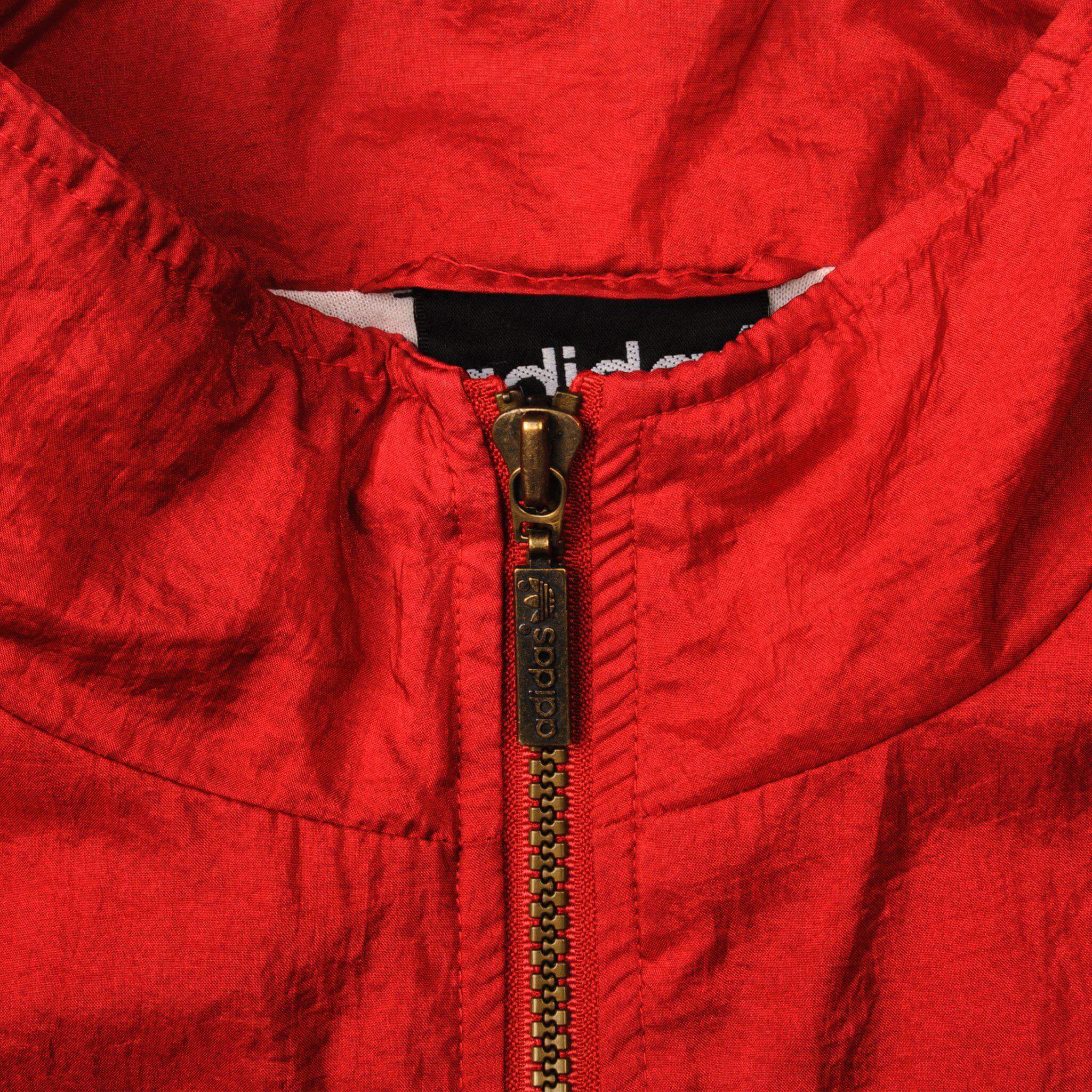 VINTAGE ADIDAS WINDBREAKER NYLON JACKET SIZE XL 1990s