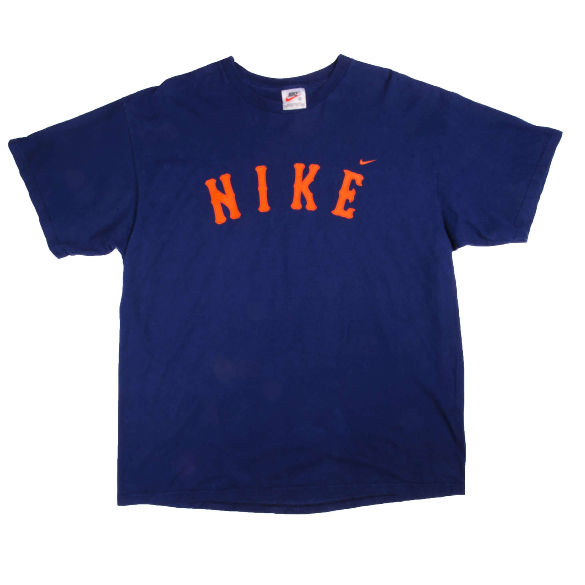 Vintage Blue Red Sox Nike Tee Shirt Late 1990s Size 2Xlarge Made In USA.