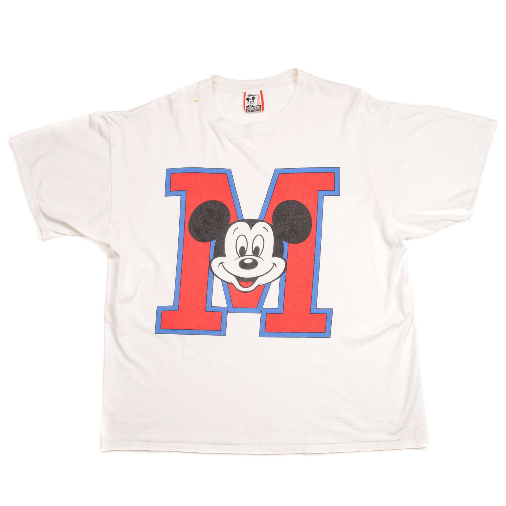 VINTAGE DISNEY MICKEY MOUSE TEE SHIRT SIZE XL MADE IN USA. WHITE