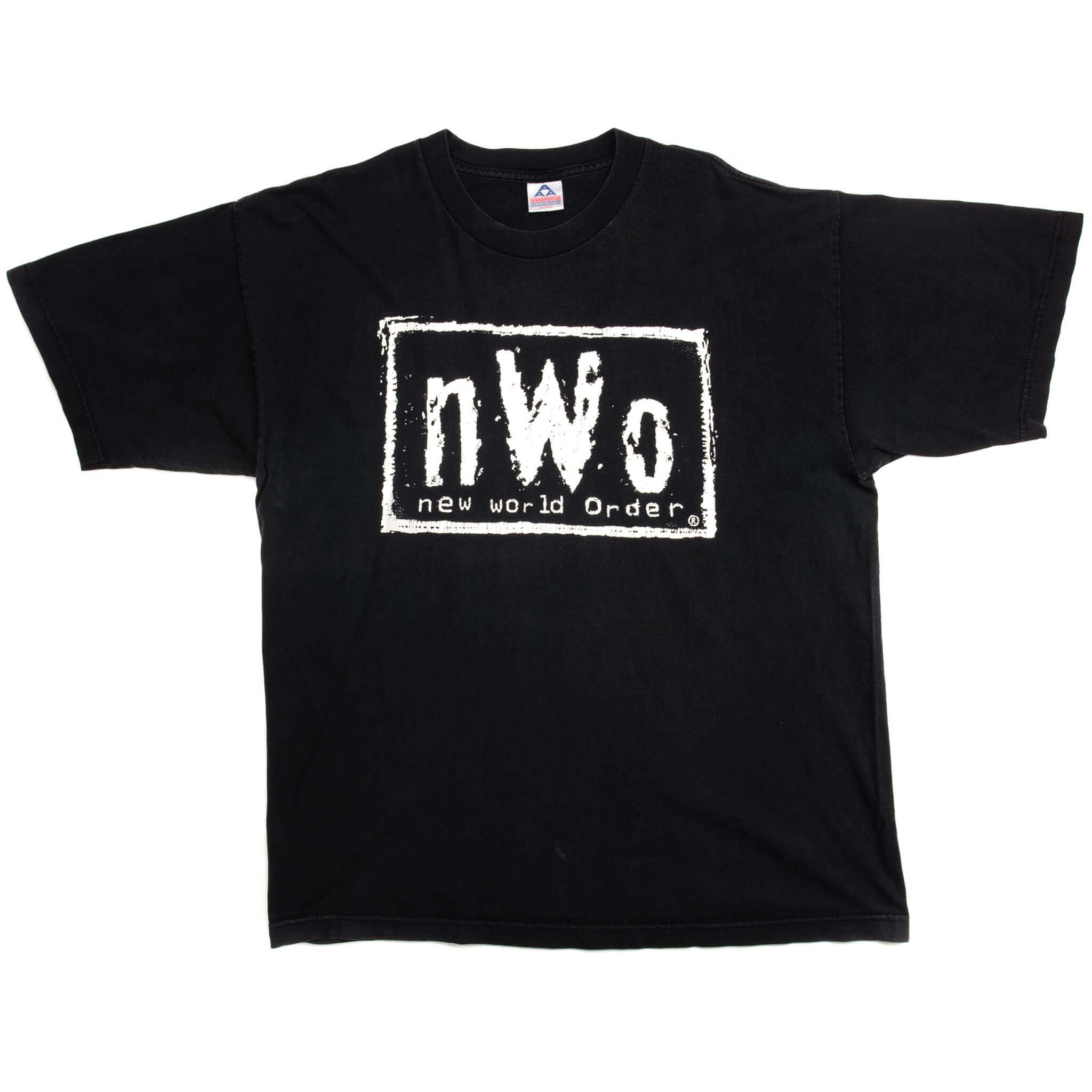 VINTAGE WRESTLING NEW WORLD ORDER TEE SHIRT 90'S SIZE XL BLACK