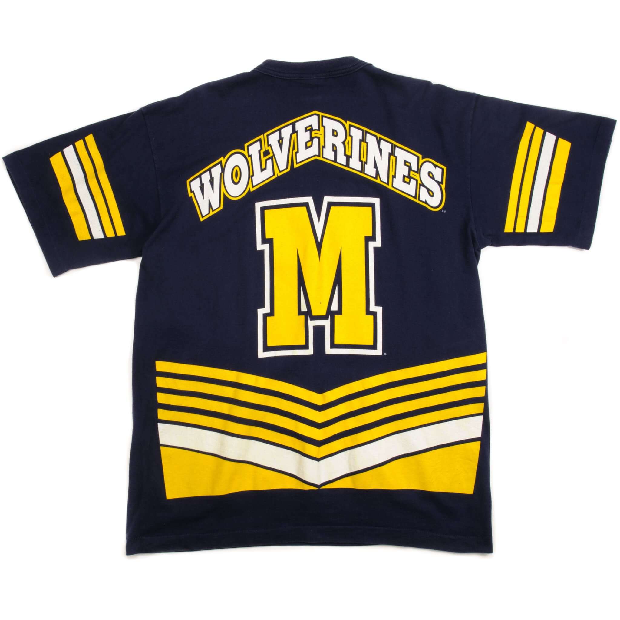 VINTAGE MICHIGAN WOLVERINES TEE SHIRT SIZE LARGE MADE IN USA