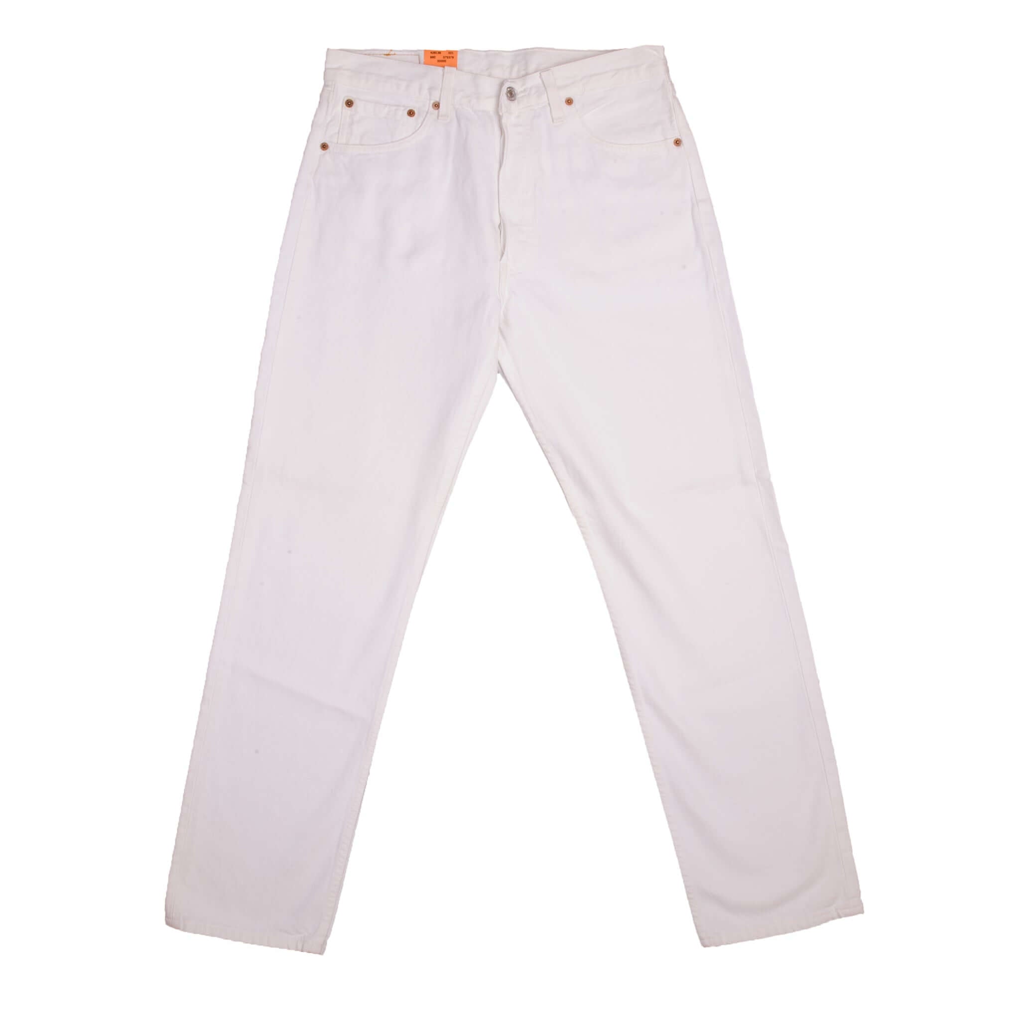 Beautiful White Levis 501 Jeans 1993 Made in USA. Size on Tag 33X32 Back Button #524