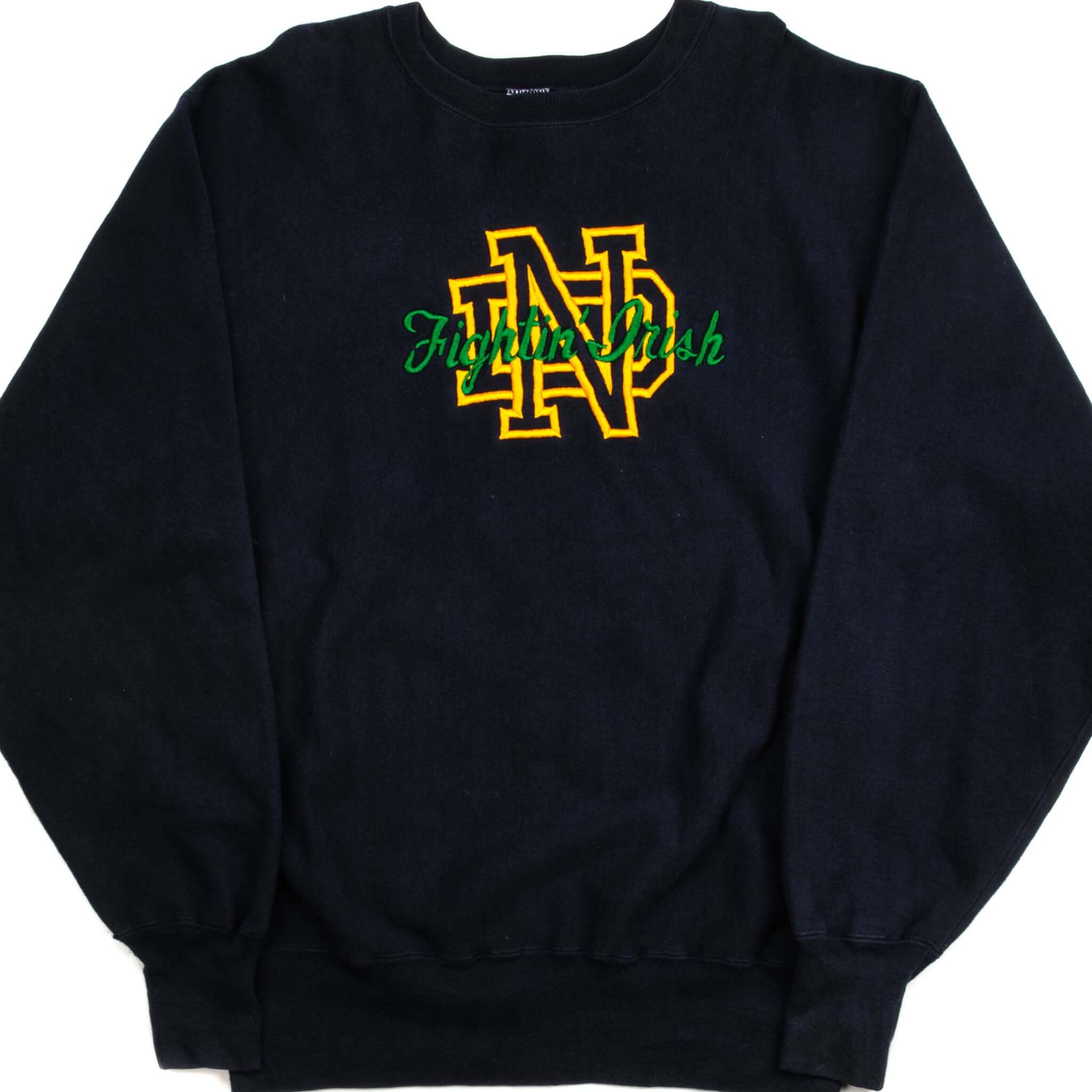 VINTAGE CHAMPION REVERSE WEAVE NOTRE DAME UNIVERSITY SWEATSHIRT