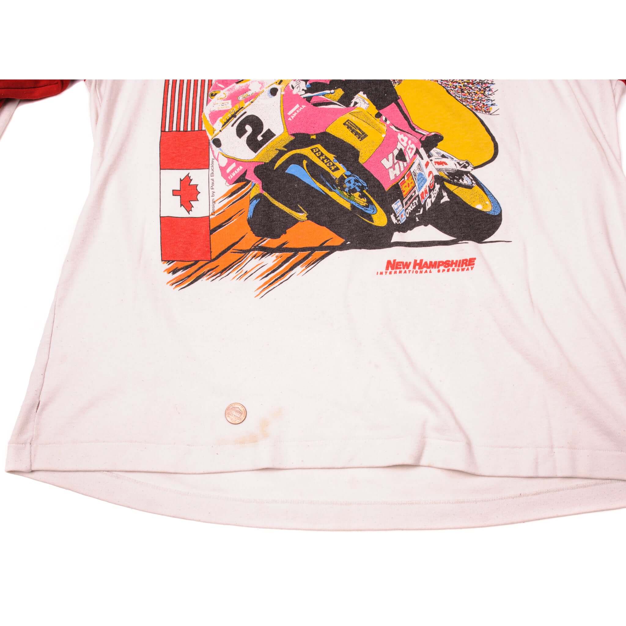 VINTAGE MOTO GP LOUDON CLASSIC LONG SLEEVES TEE SHIRT 1991 SIZE L/XL MADE IN USA