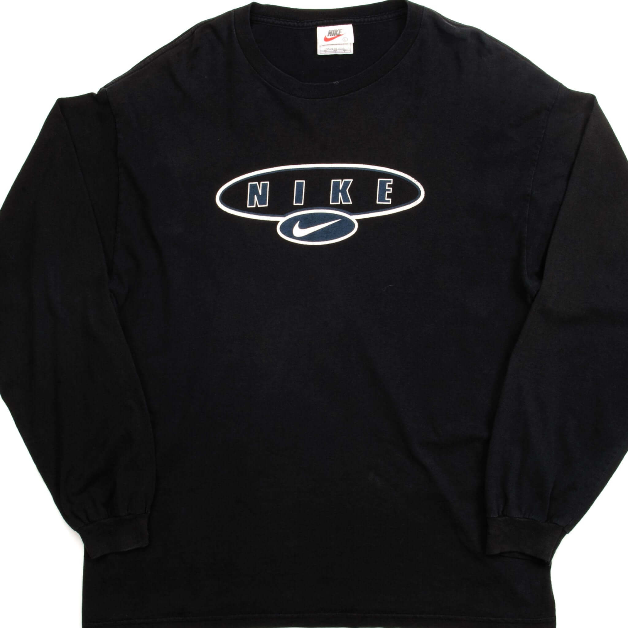 VINTAGE NIKE LONG SLEEVES TEE SHIRT 1990S SIZE LARGE MADE IN USA