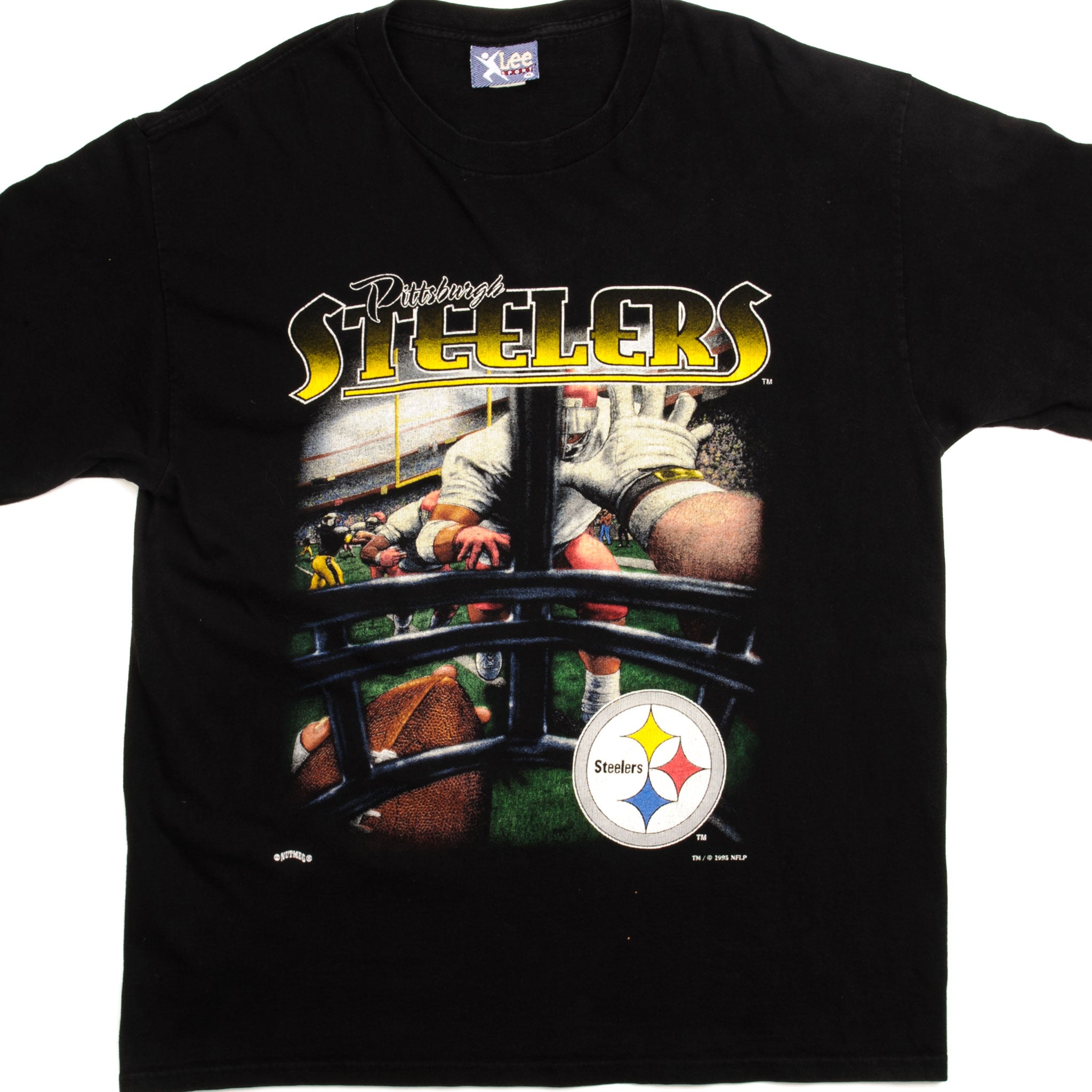 Vintage NFL Pittsburgh Steelers Tee Shirt 1995 Size XL Made in USA