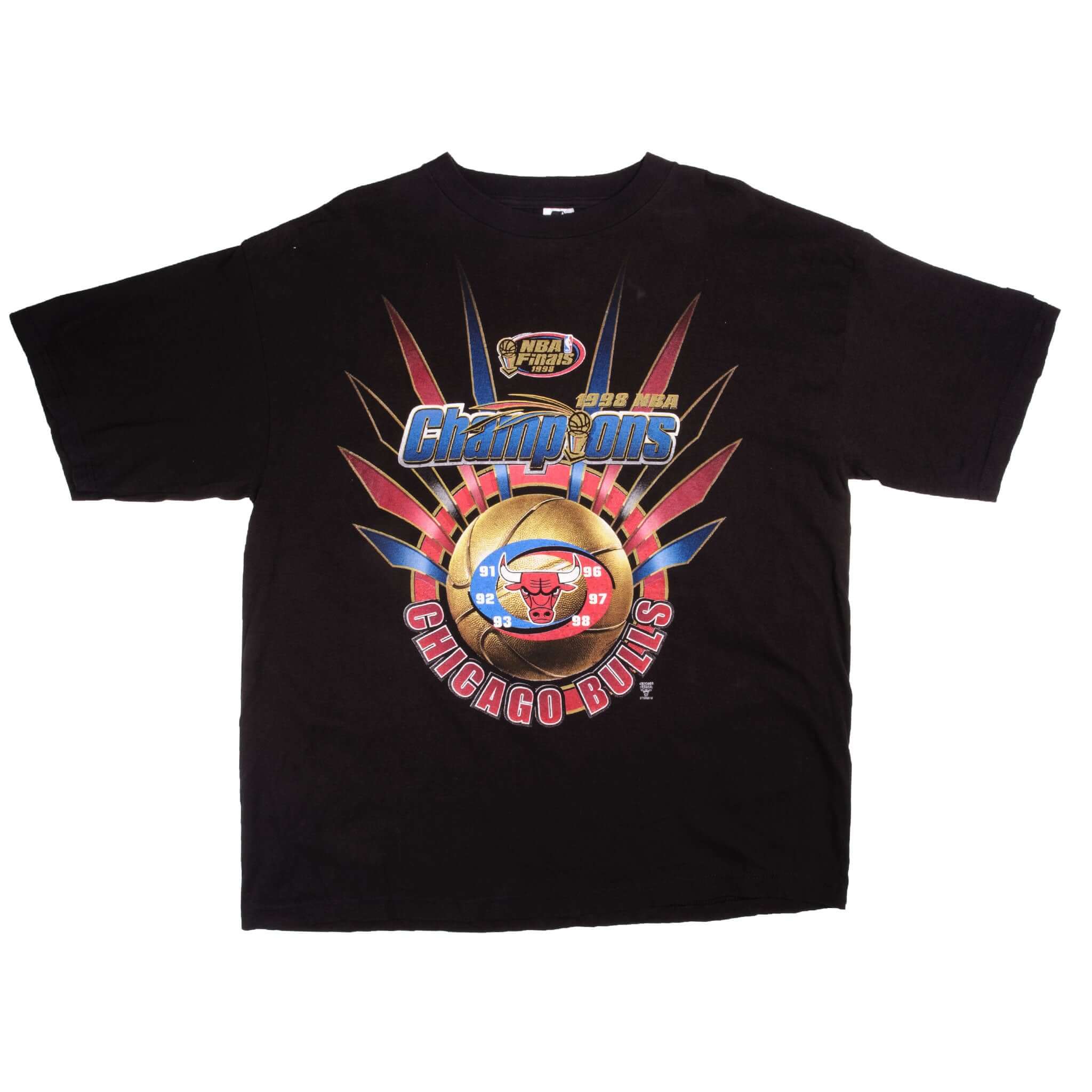 Vintage  NBA Chicago Bulls 1998 Champions Tee Shirt Size XLarge. Made In USA