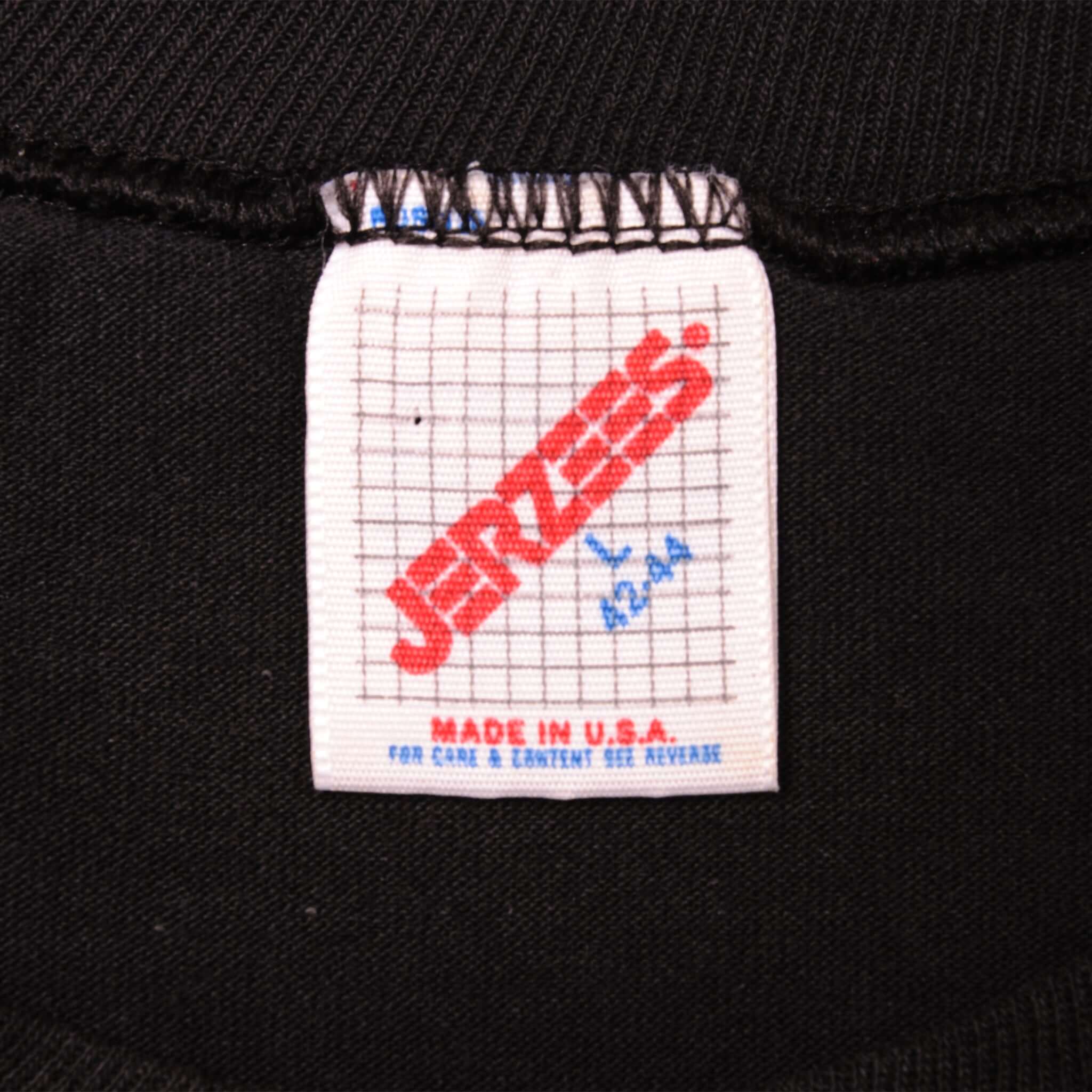 Vintage Tag Label Jerzees 1983