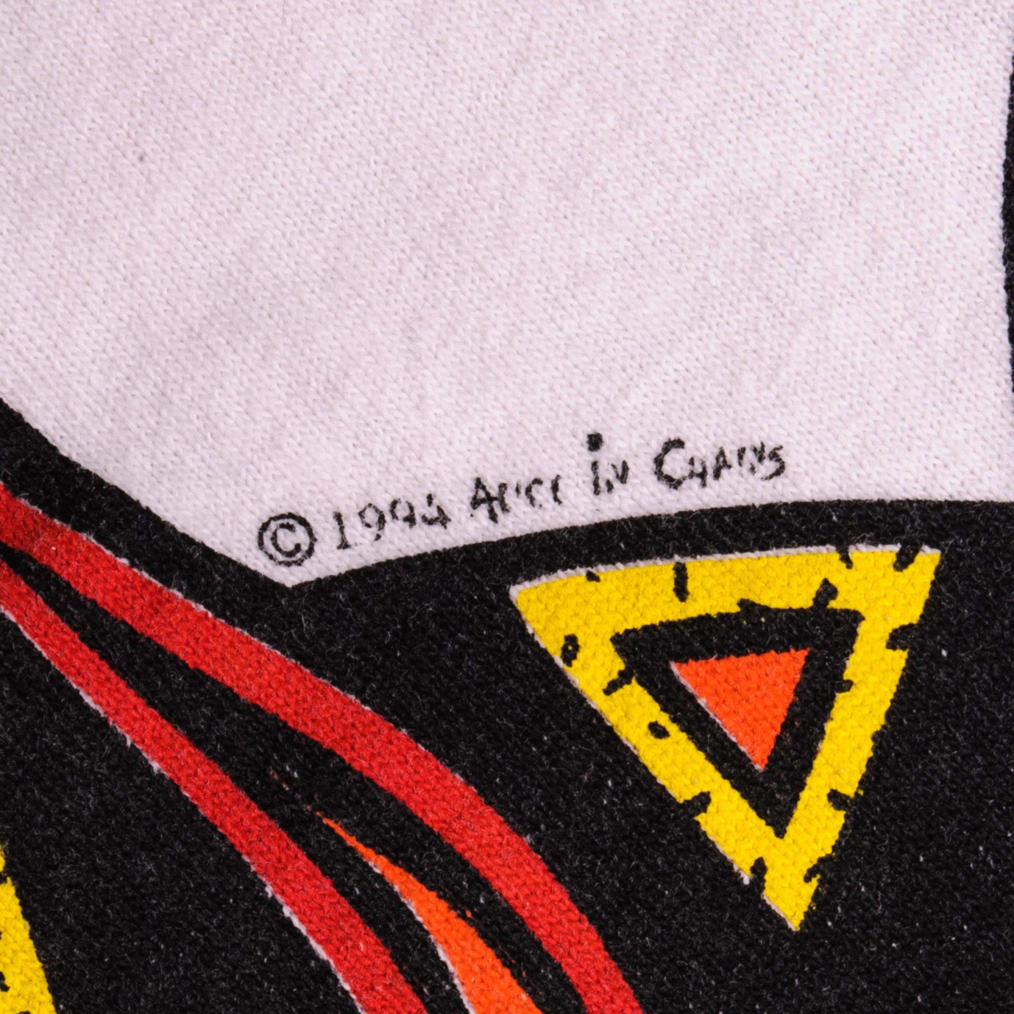 Vintage Alice In Chains Lollapalooza' 93 Tee Shirt 1994 Size XL Made In USA With Single Stitch Sleeves