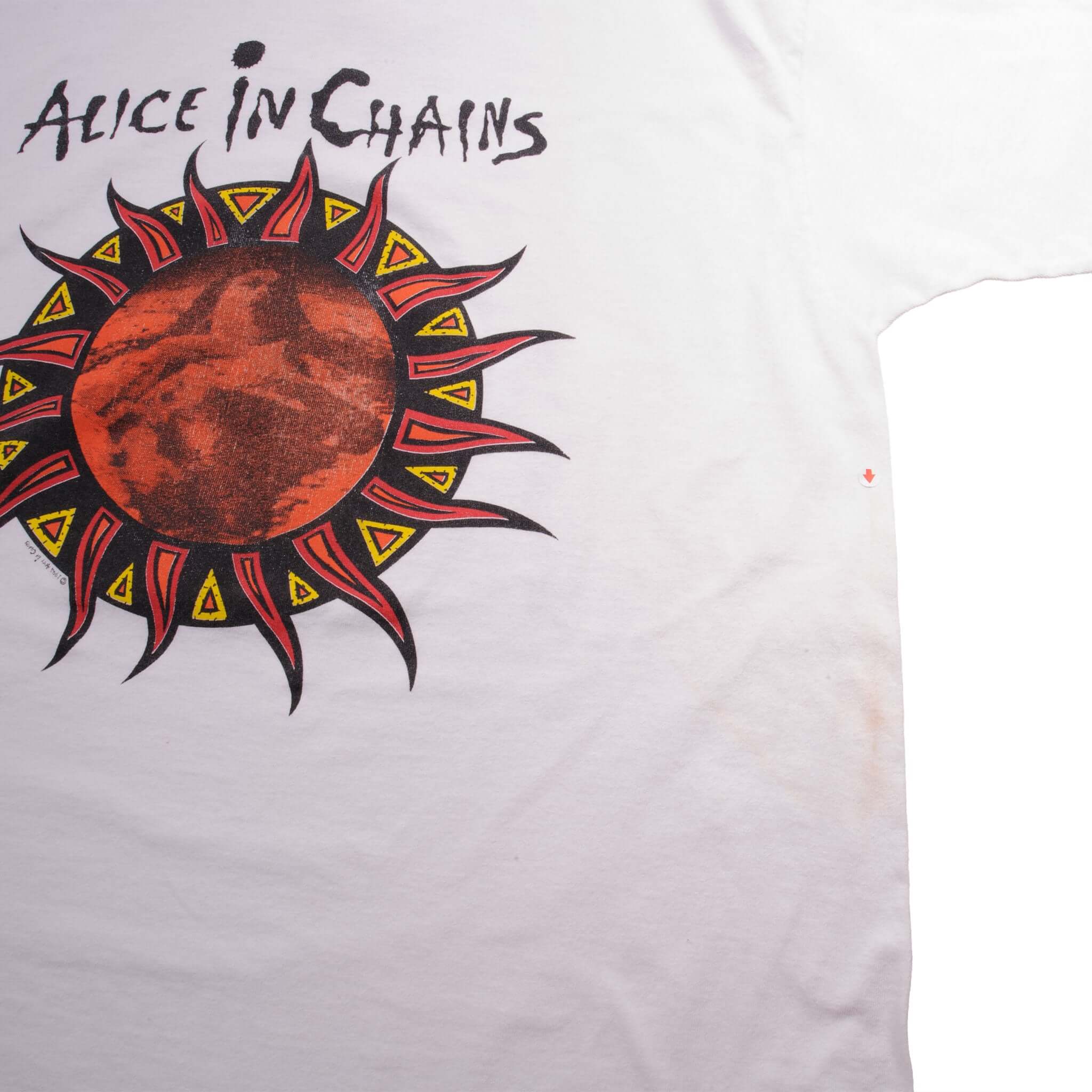 Vintage Alice In Chains Lollapalooza' 93 Tee Shirt 1994 Size XL Made In USA With Single Stitch Sleeves