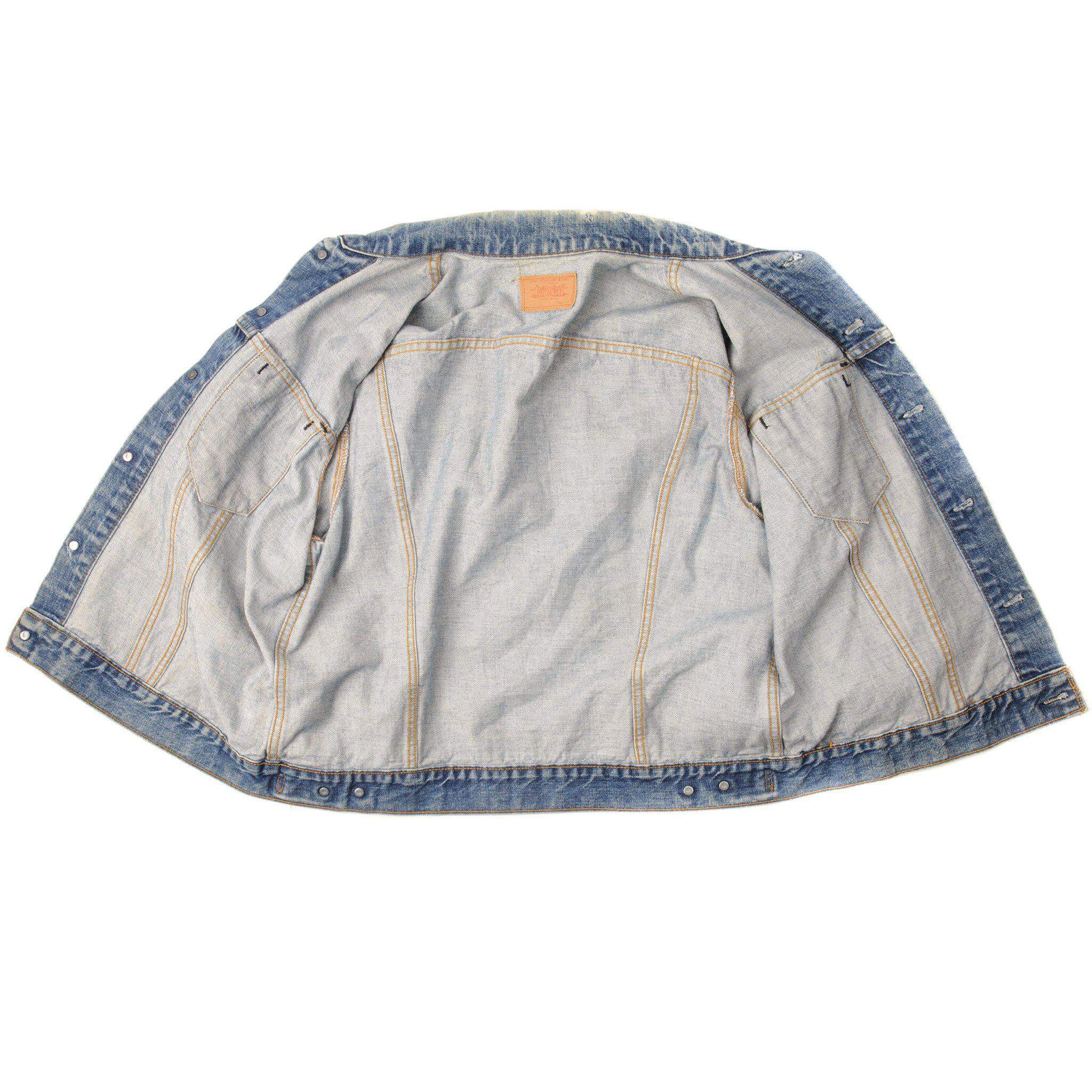 VINTAGE LEVIS JACKET SINGLE STITCH SIZE 46 MADE IN USA