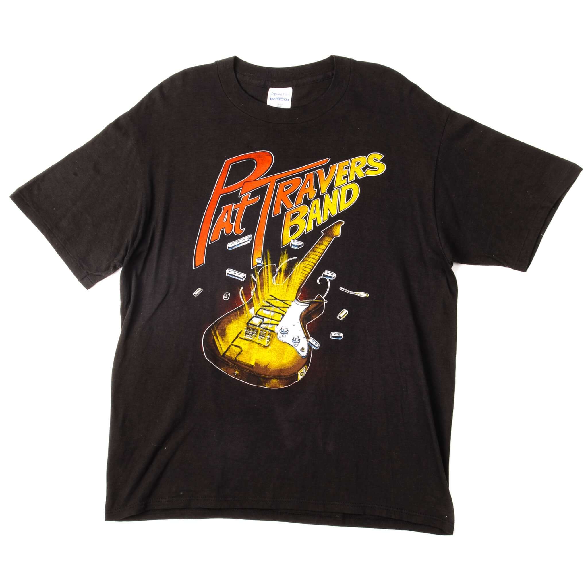 Vintage Pat Travers Band You Still Don't Tell Me What To Do Tour 1987 Tee Shirt Size Large Made In USA. black
