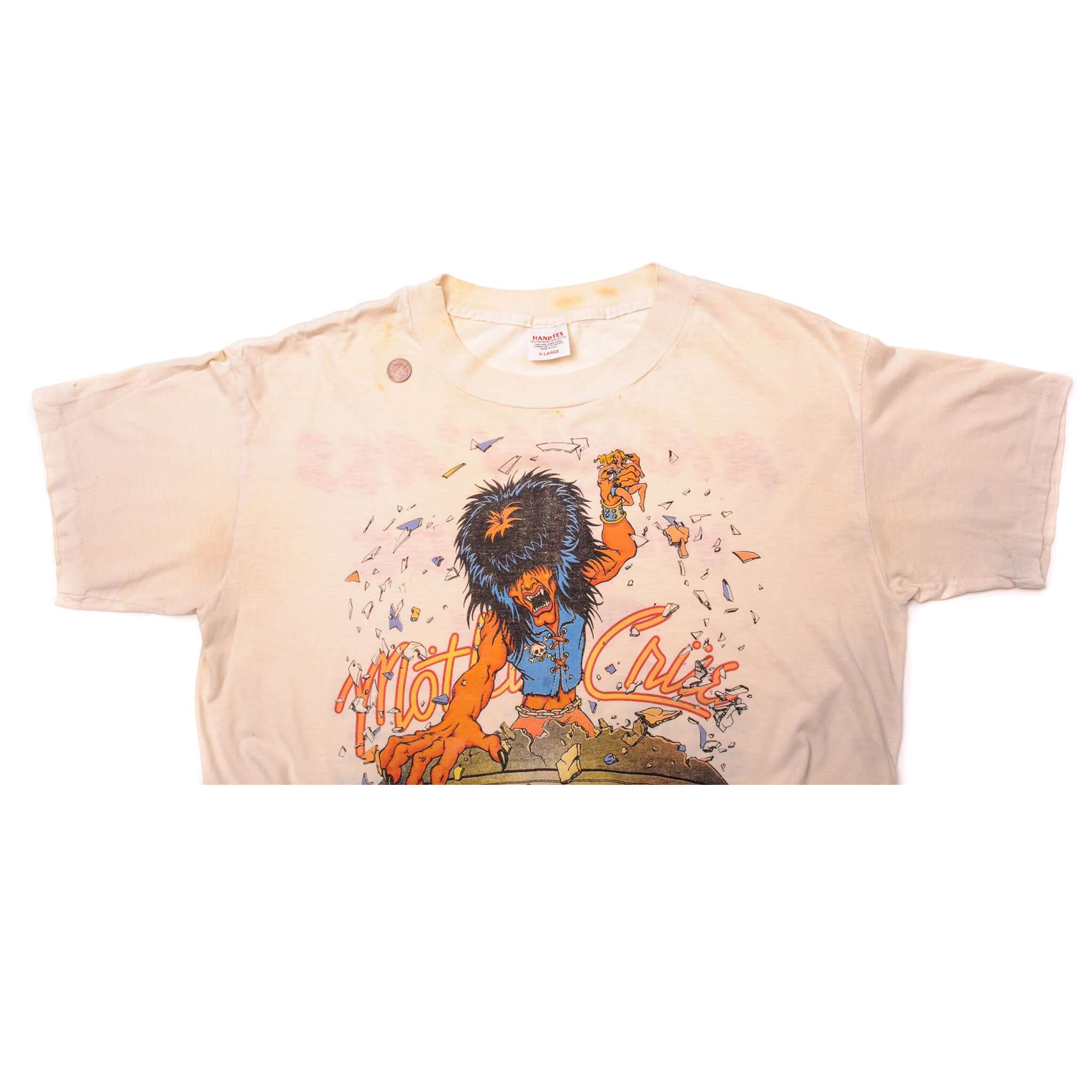 VINTAGE MOTLEY CRUE TOUR TEE SHIRT 1987 SIZE LARGE MADE IN USA